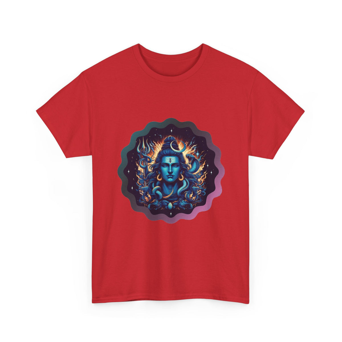 Lord Shiva Flame Graphic T-Shirt