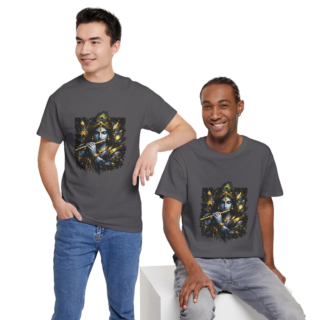 Krishna Black T-Shirt – Spiritual | Minimal Krishna