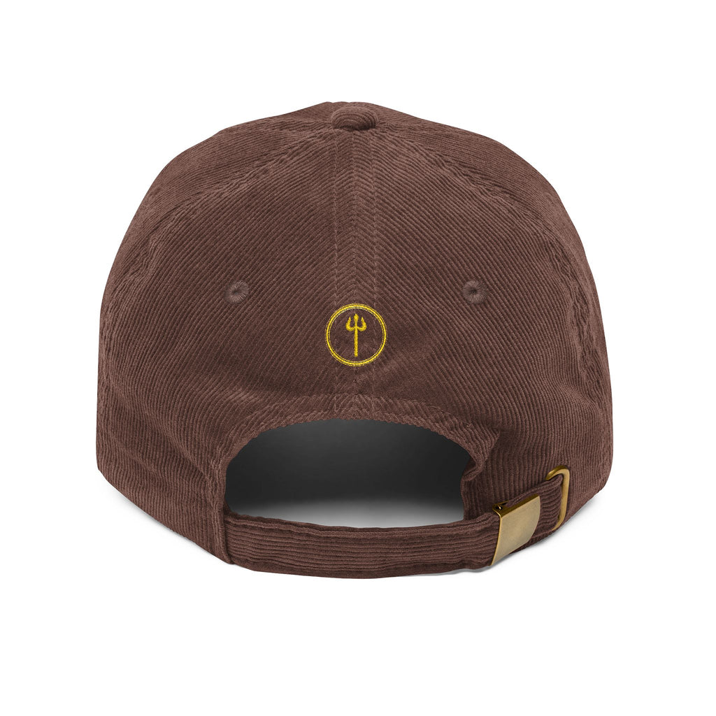 Shiva Tripundra Corduroy Embroidered Cap