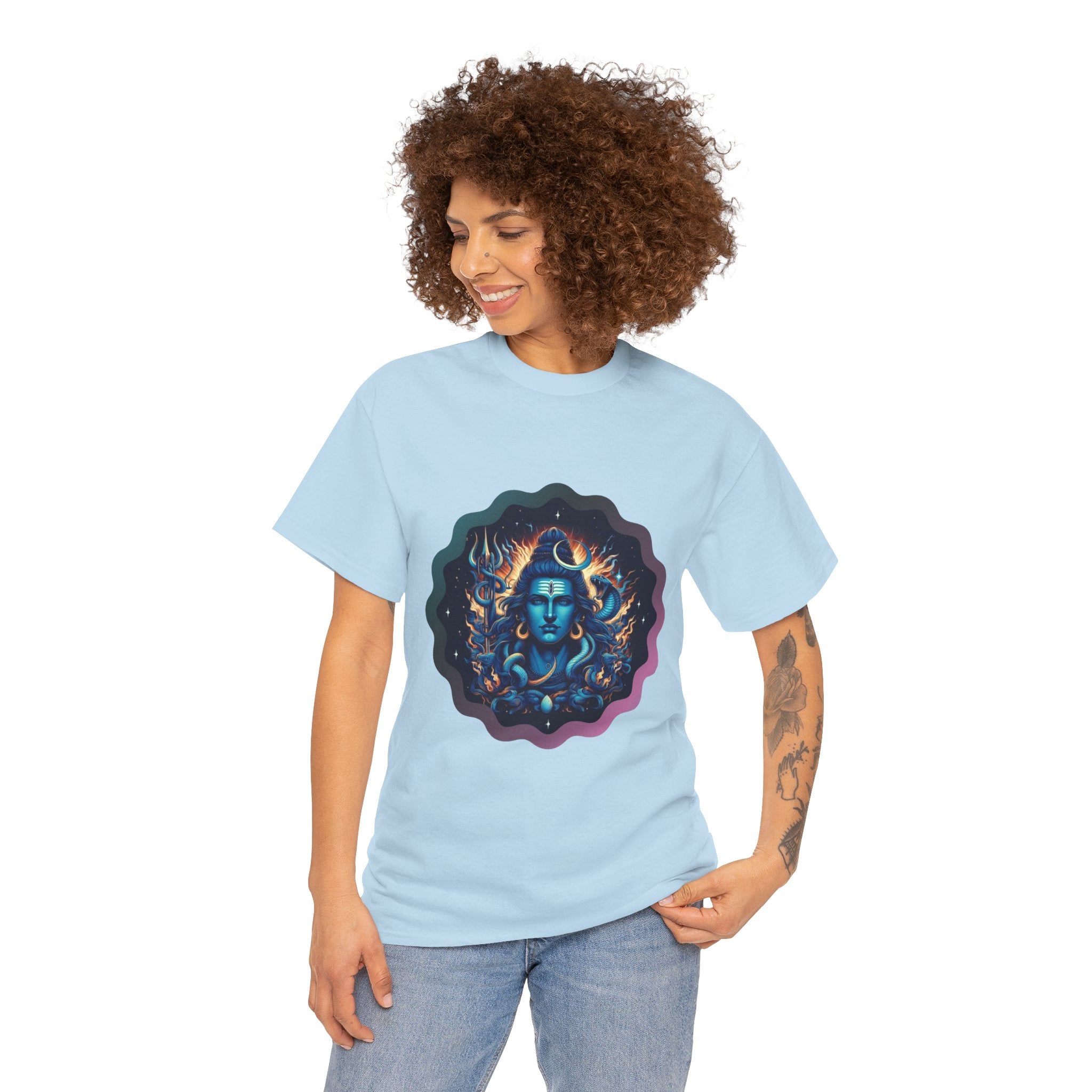 Lord Shiva Flame Graphic T-Shirt