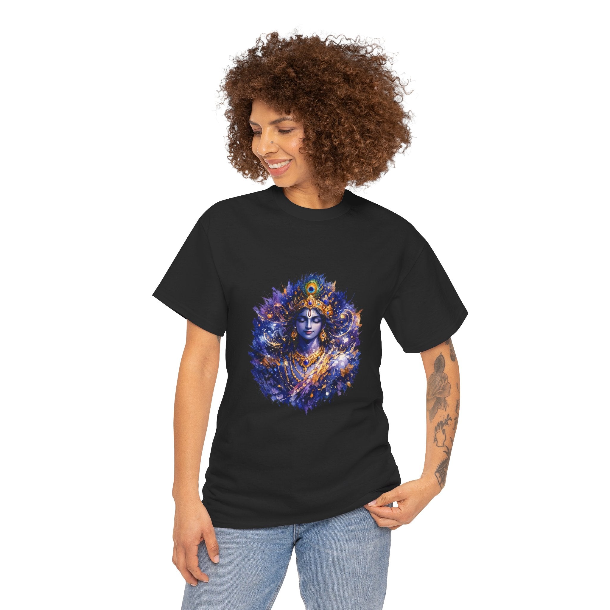 Krishna Cosmic T-Shirt – Vishvarupa Inspired Graphic Tee