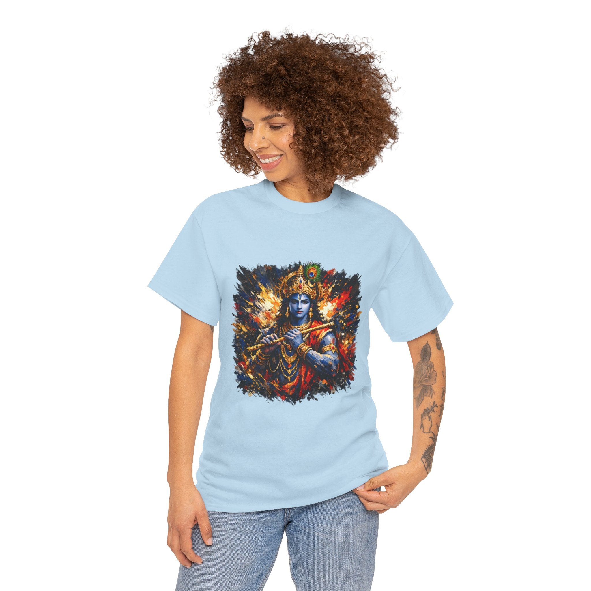 Krishna Warrior T-Shirt – | Spiritual Strength Shirt