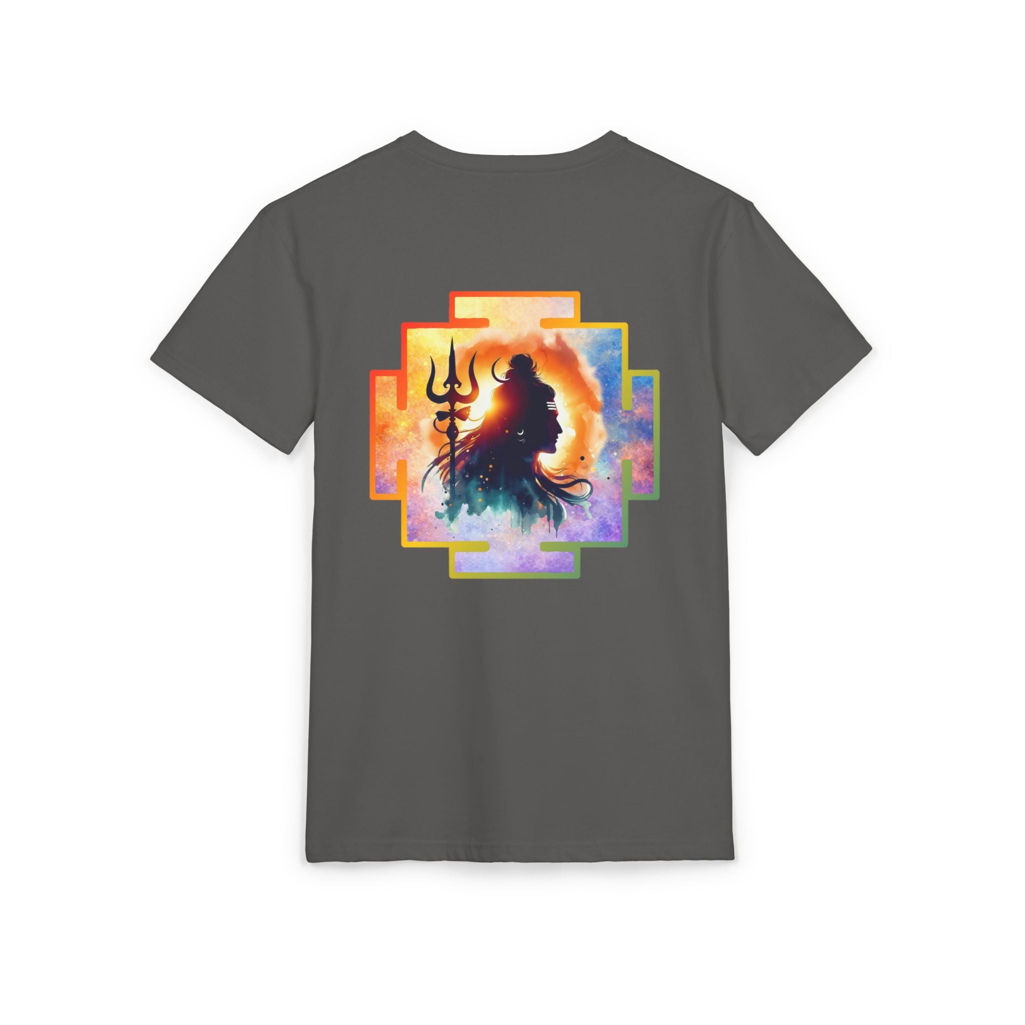 Shiva Cosmic Yantra Suede T-Shirt