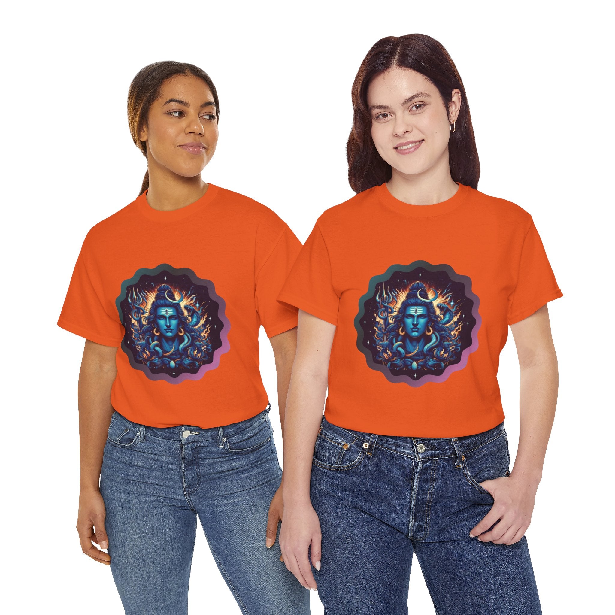 Lord Shiva Flame Graphic T-Shirt