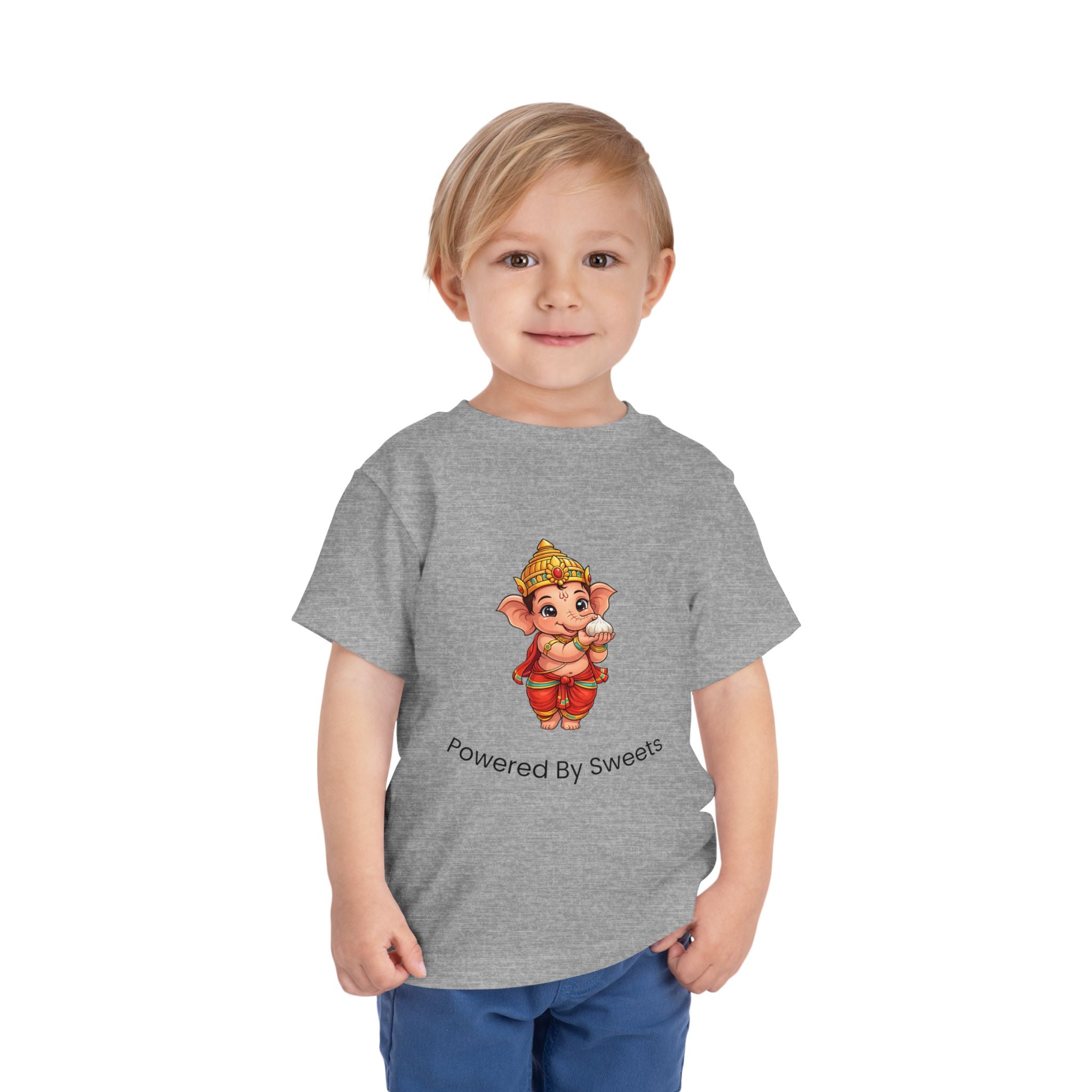 Baby Ganesha “Powered By Sweets” Kids T-Shirt