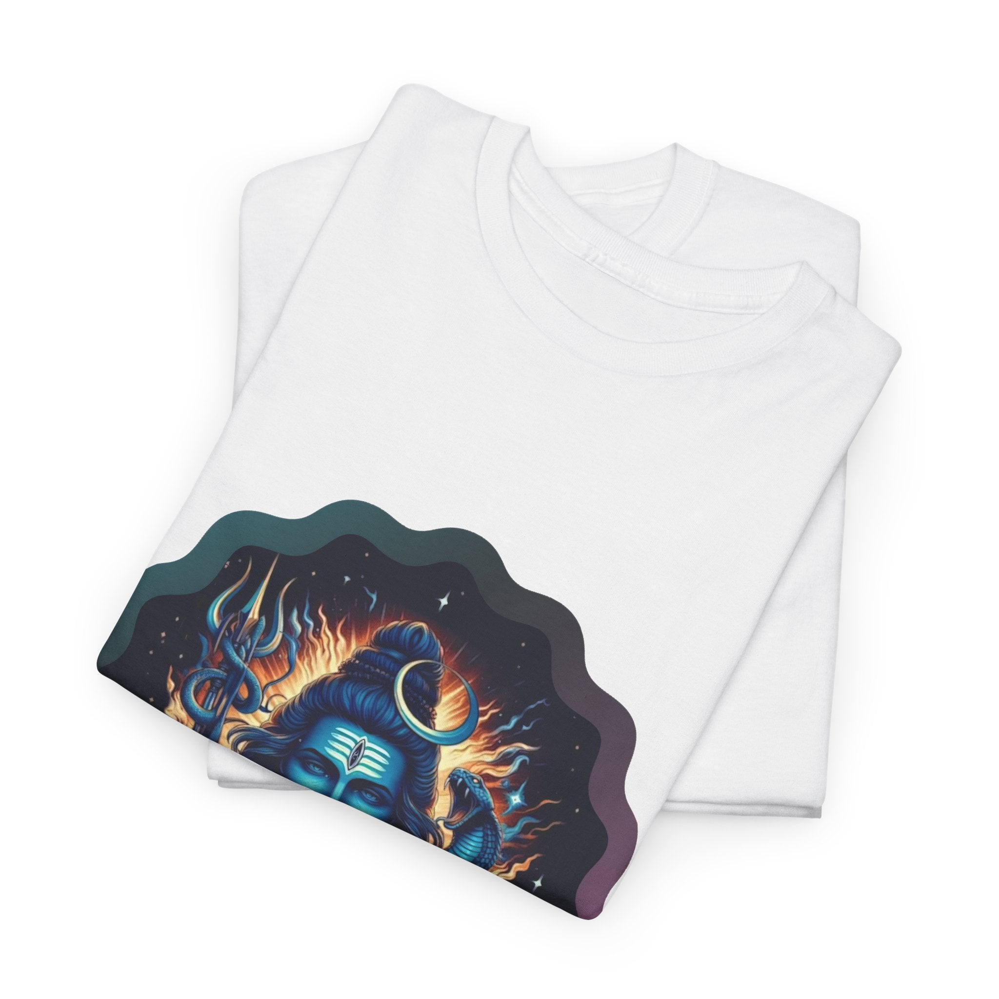 Lord Shiva Flame Graphic T-Shirt