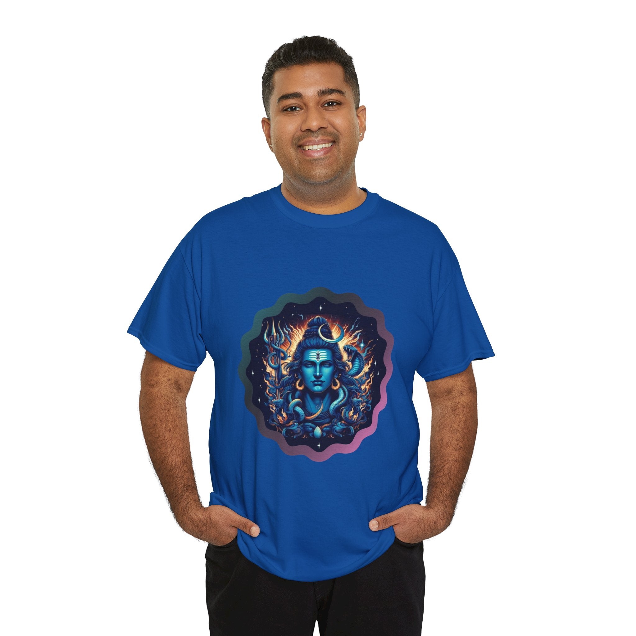 Lord Shiva Flame Graphic T-Shirt