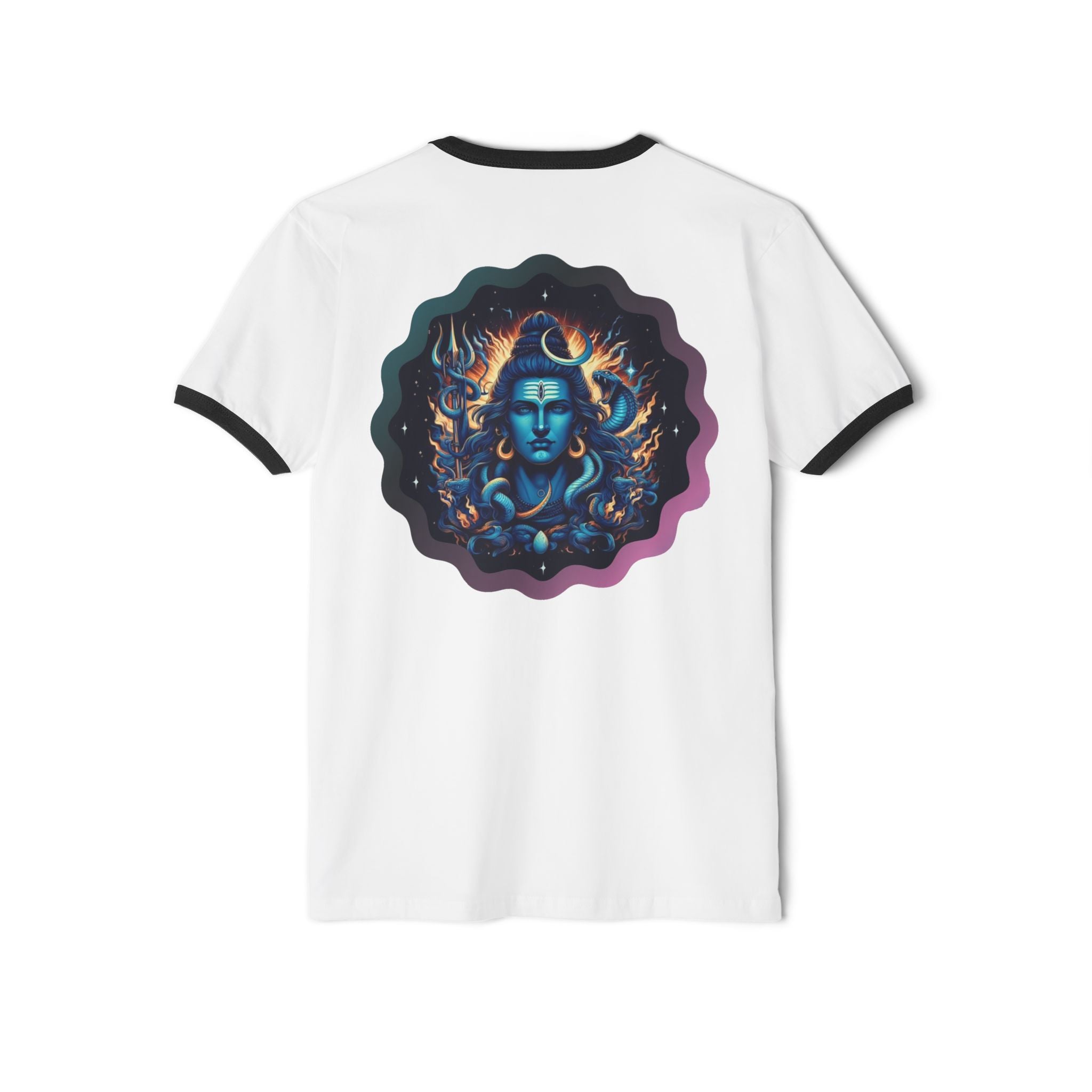 Lord Shiva Flame Ringer T‑Shirt