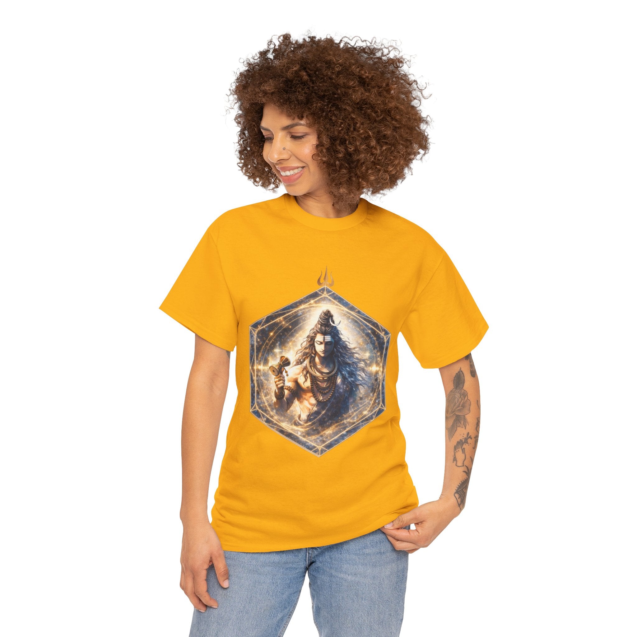 Shiva Damaru T-Shirt - Om Sound, Vibration & Spiritual Energy Tee