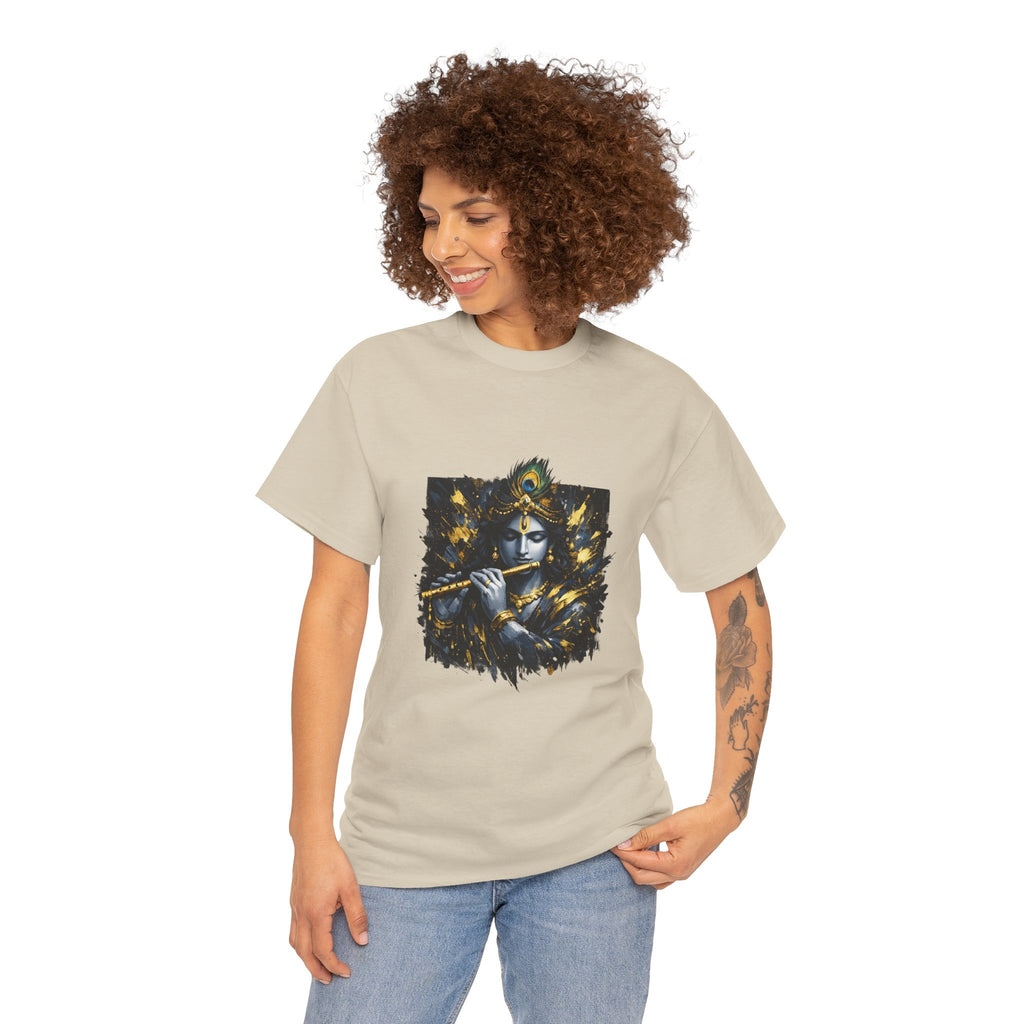 Krishna Black T-Shirt – Spiritual | Minimal Krishna