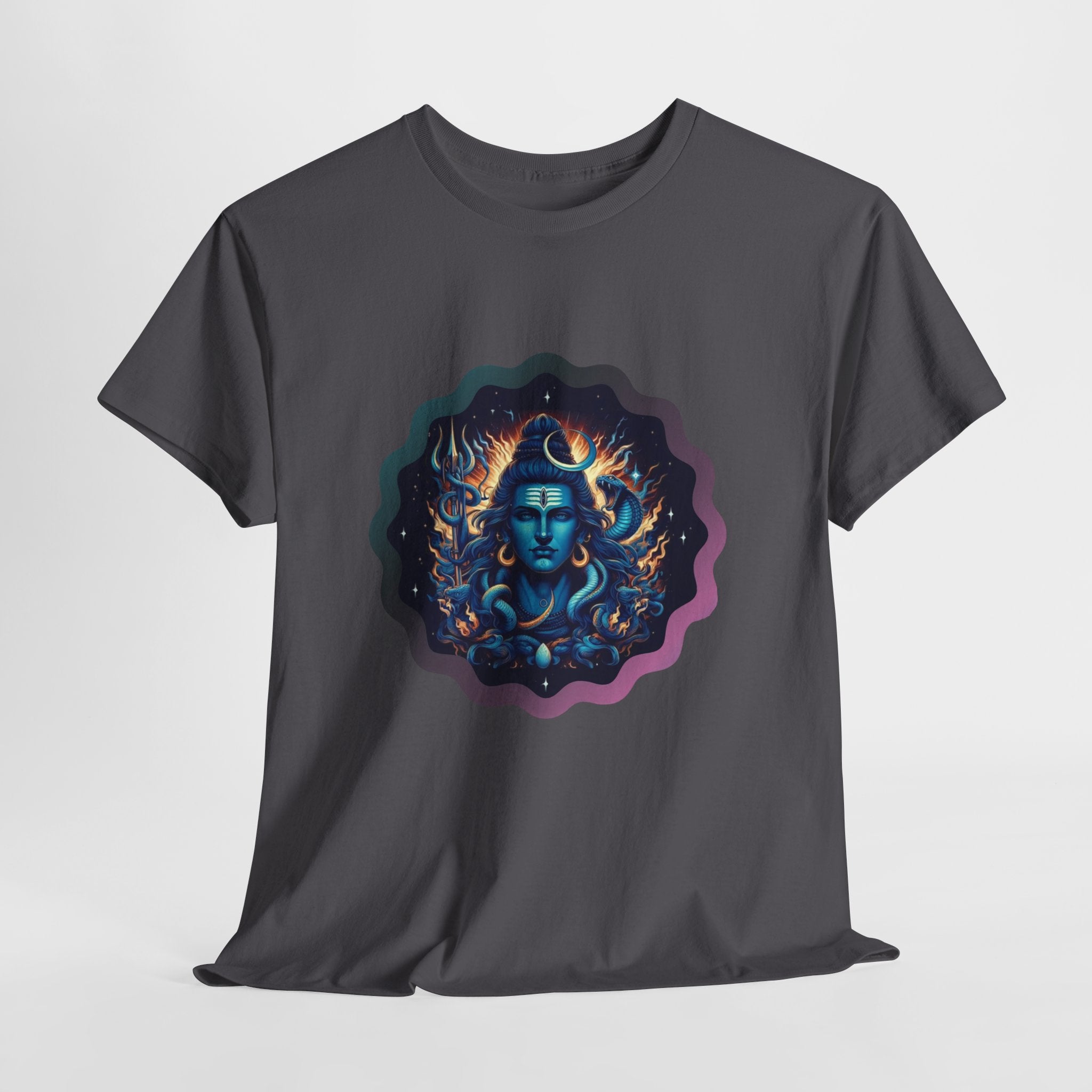 Lord Shiva Flame Graphic T-Shirt