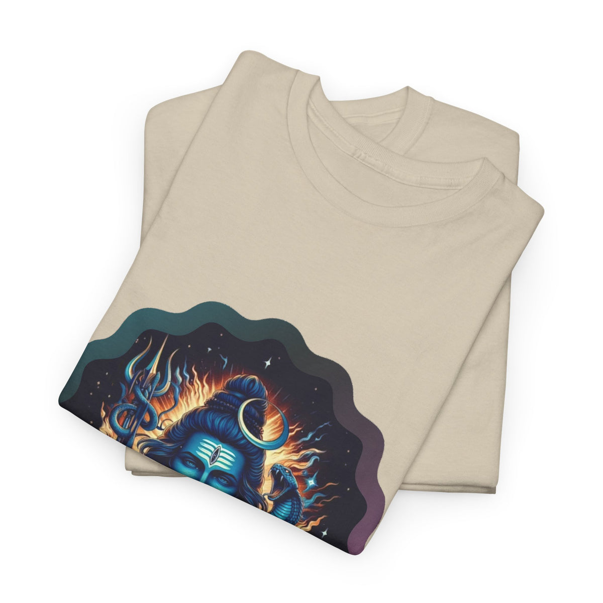Lord Shiva Flame Graphic T-Shirt