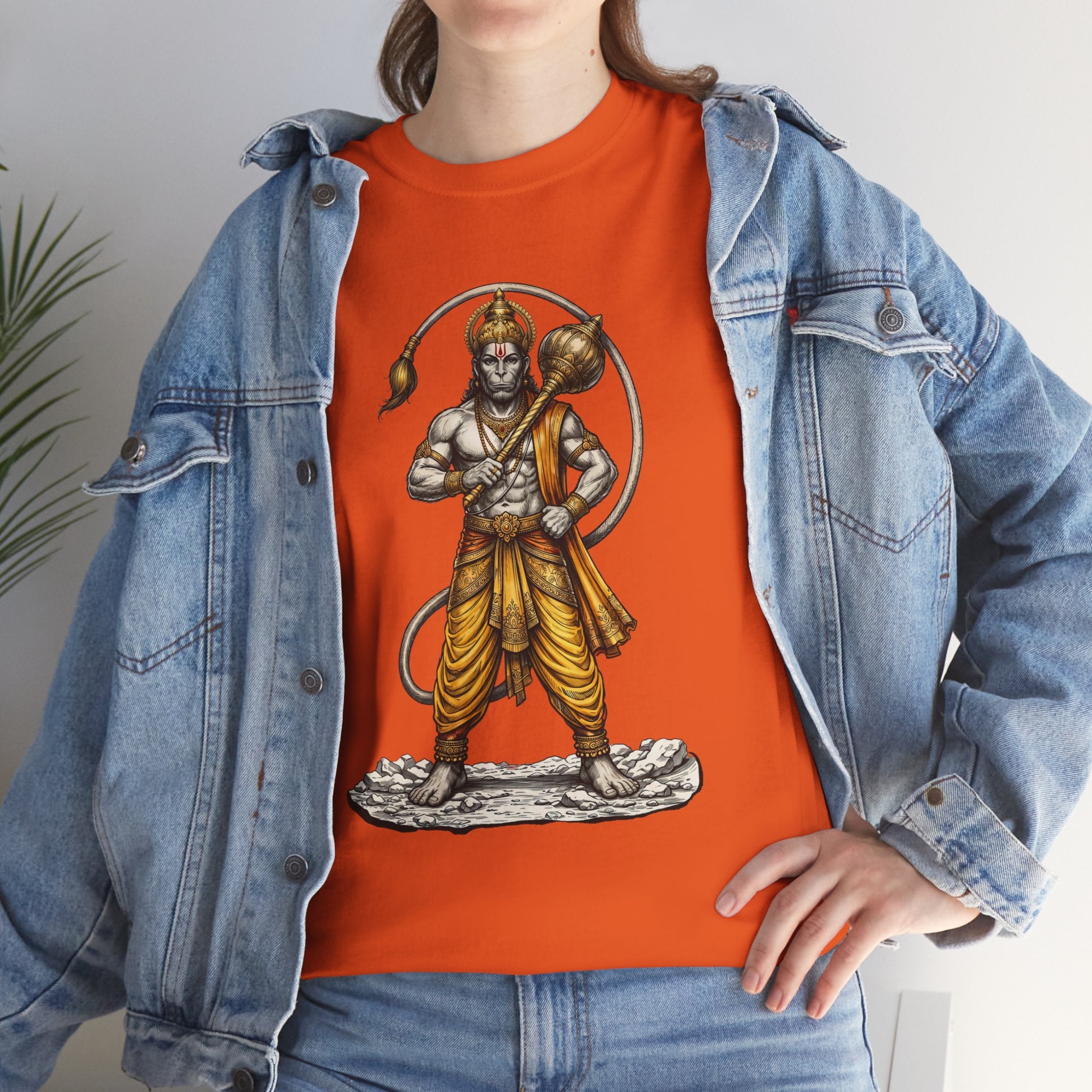 Veer Hanuman T-Shirt – Strength, Courage & Discipline Design