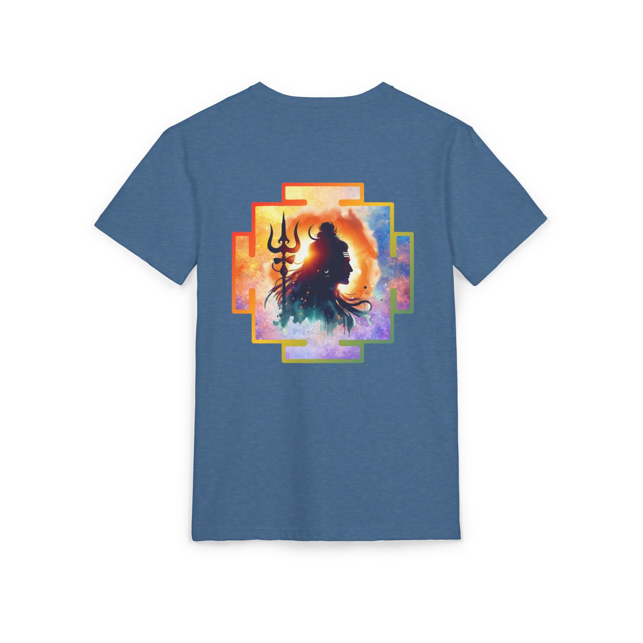 Shiva Cosmic Yantra Suede T-Shirt