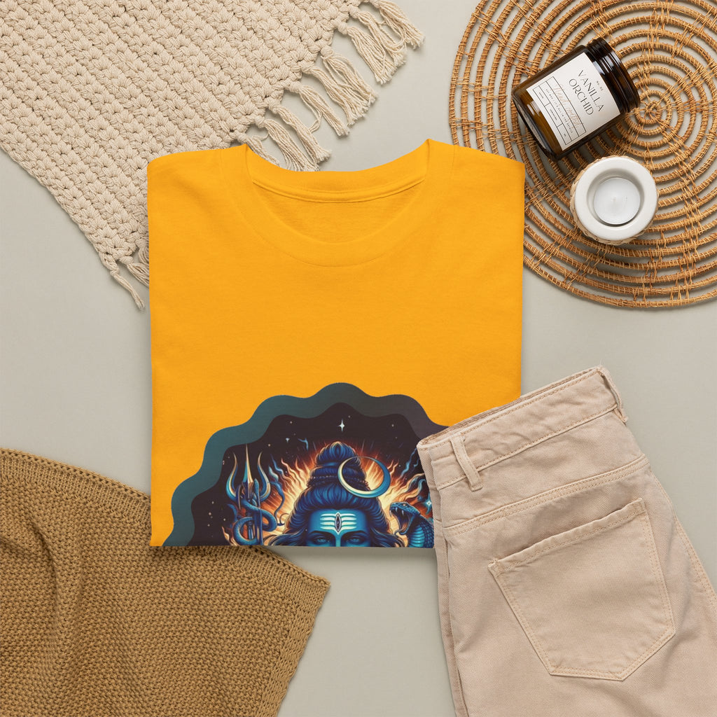Lord Shiva Flame Graphic T-Shirt