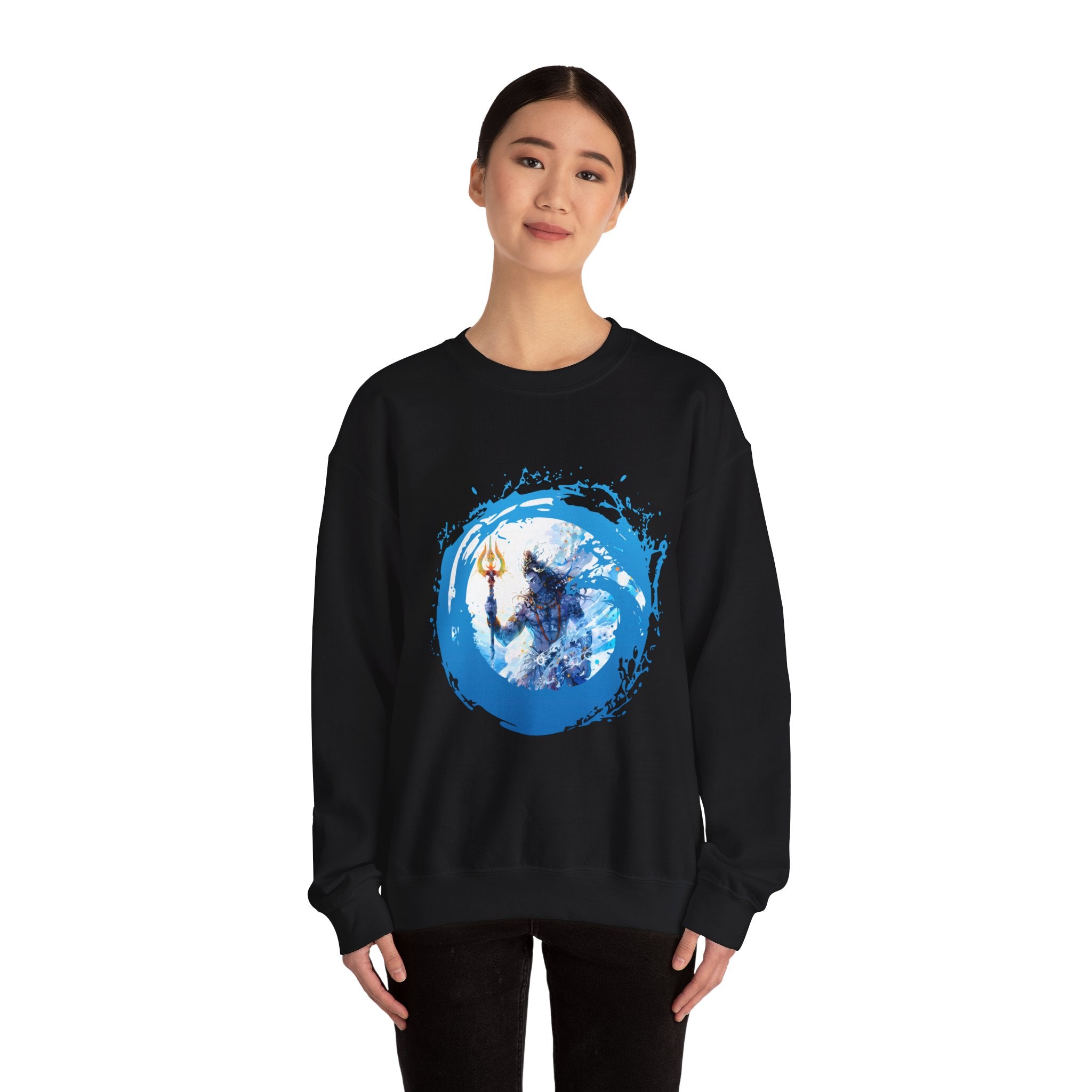 Mythic Shiva Trident Artwork — Crewneck Sweatshirt