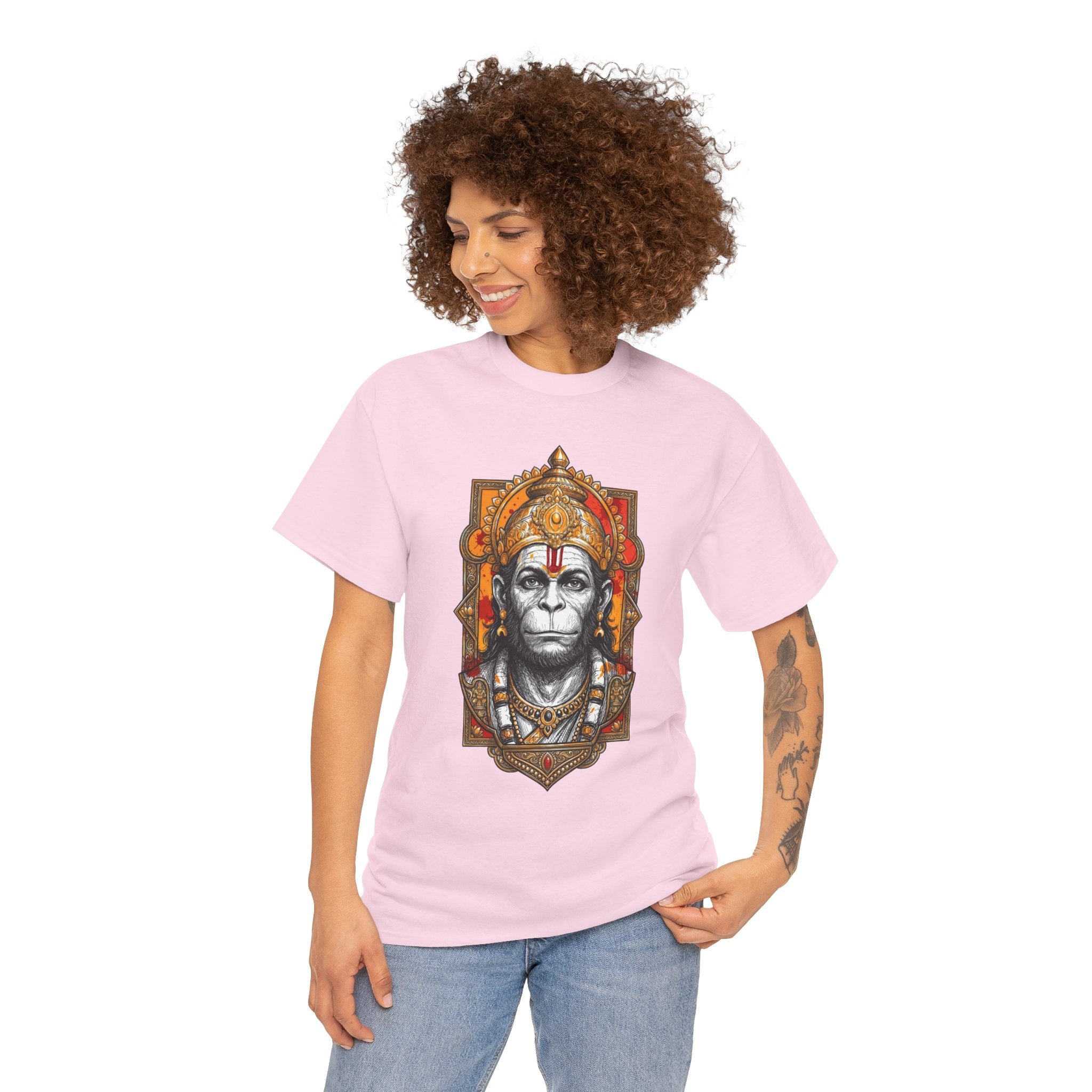 Hanuman The Watcher T-Shirt – Calm Strength & Inner Awareness Design