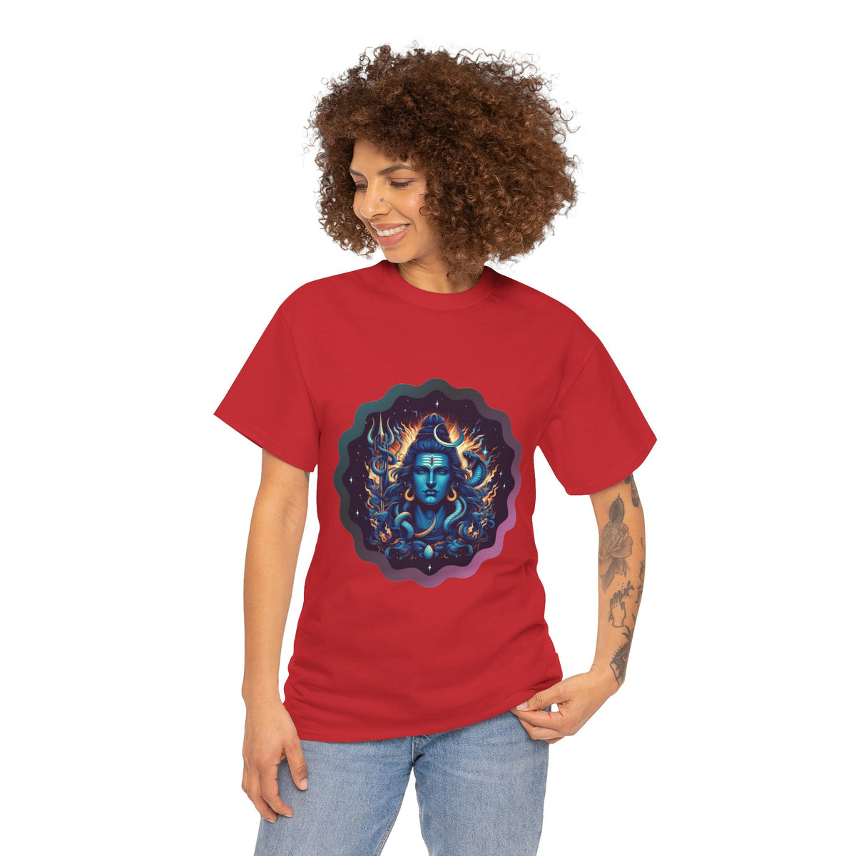 Lord Shiva Flame Graphic T-Shirt
