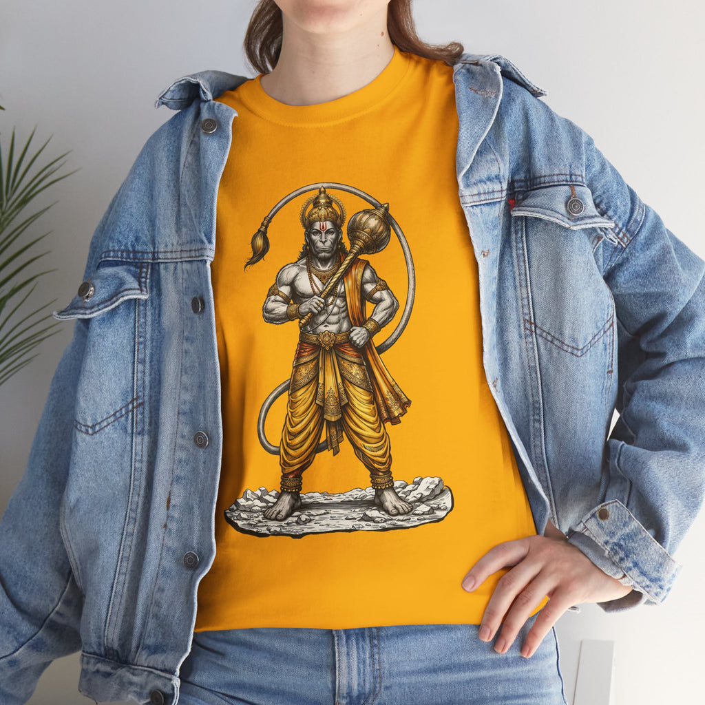 Veer Hanuman T-Shirt – Strength, Courage & Discipline Design