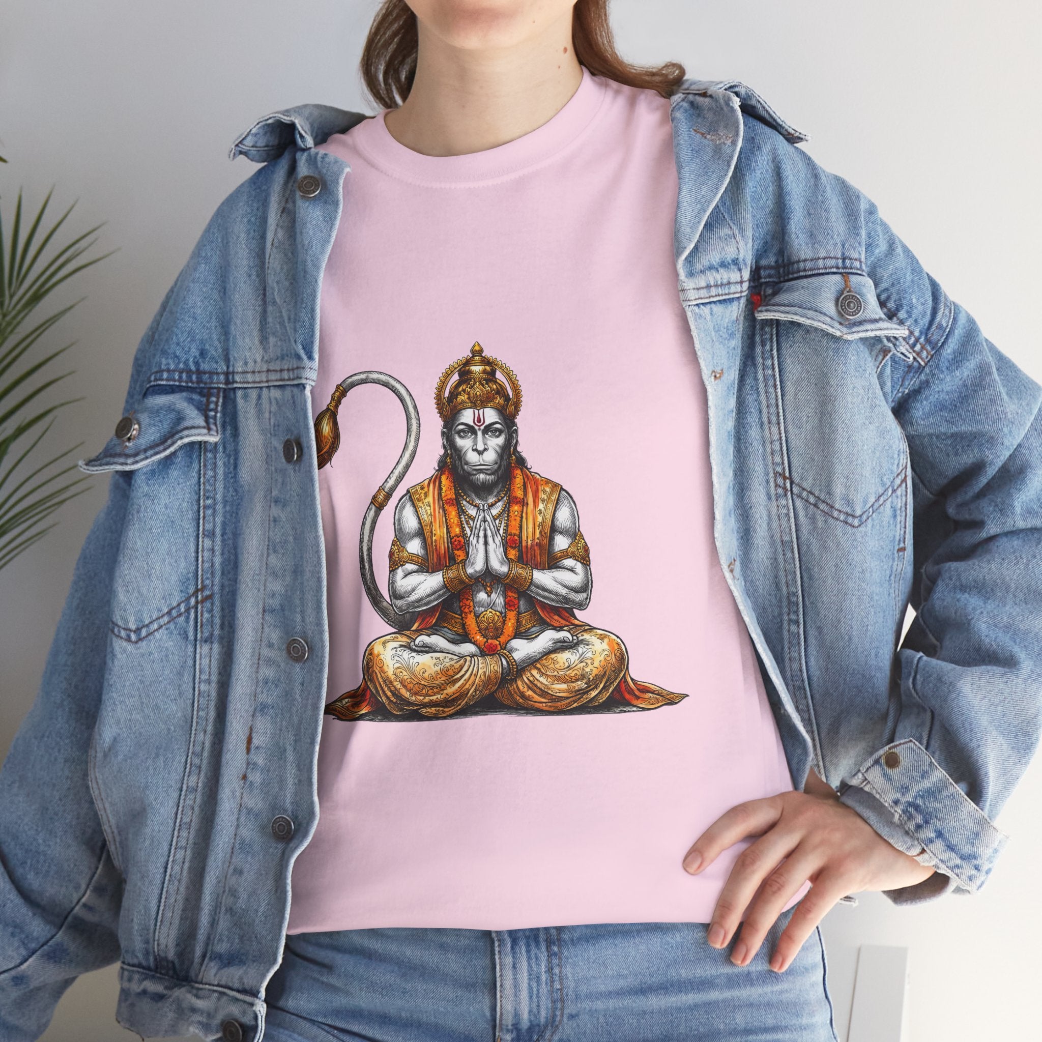 Hanuman Meditation T-Shirt – Inner Stillness & Spiritual Discipline Design