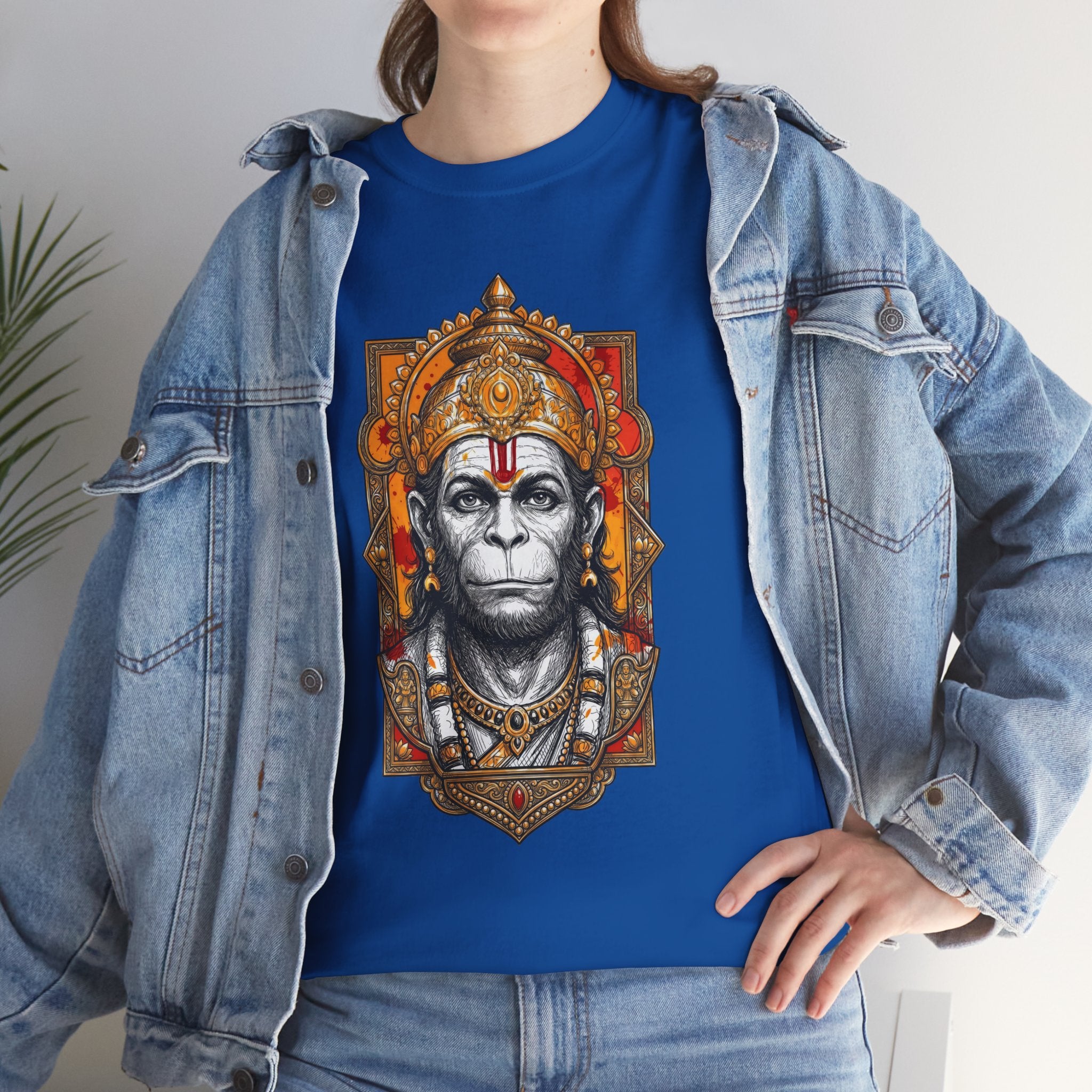 Hanuman The Watcher T-Shirt – Calm Strength & Inner Awareness Design