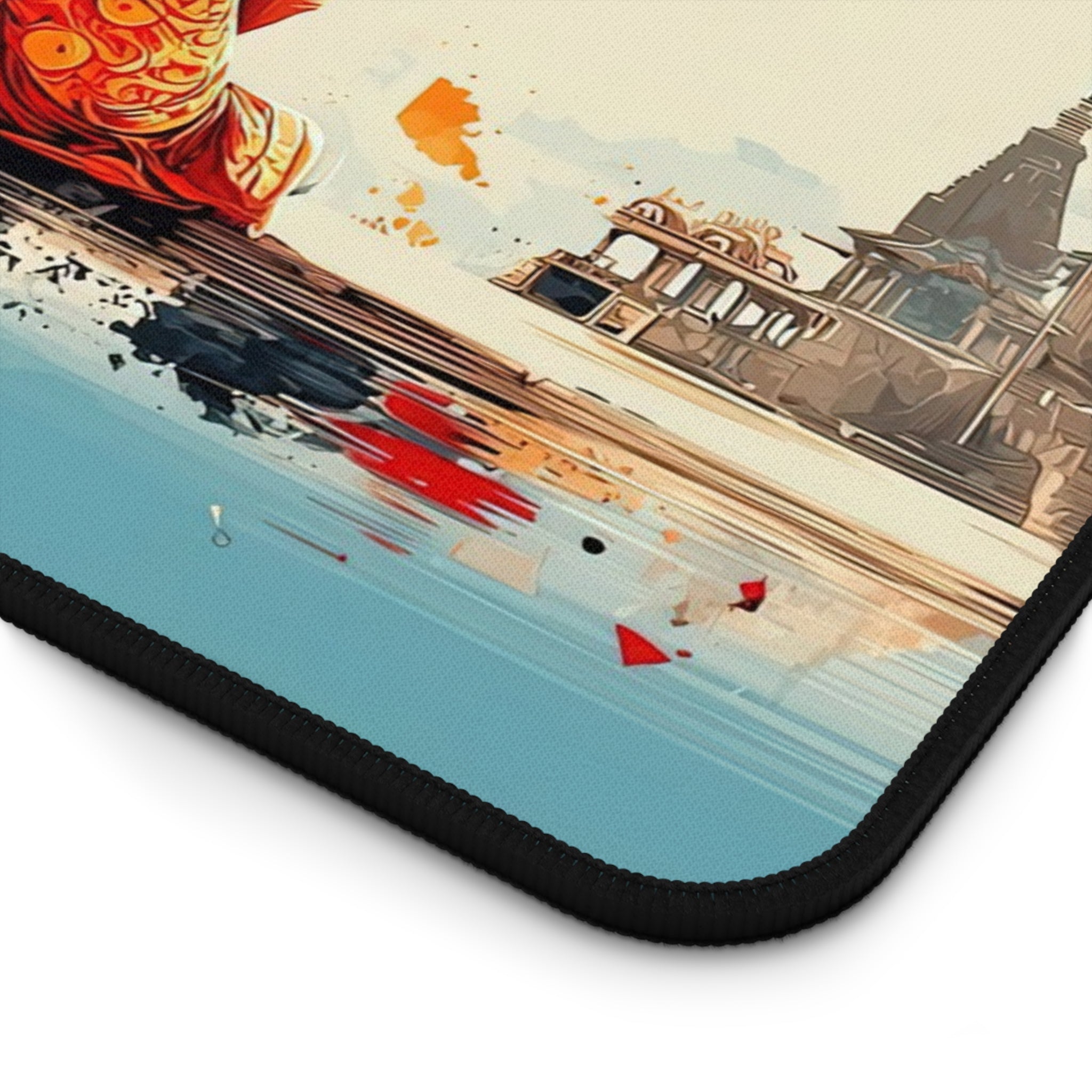 Meditative Shiva & Parvati Art Desk Mat - Office Desk Mat