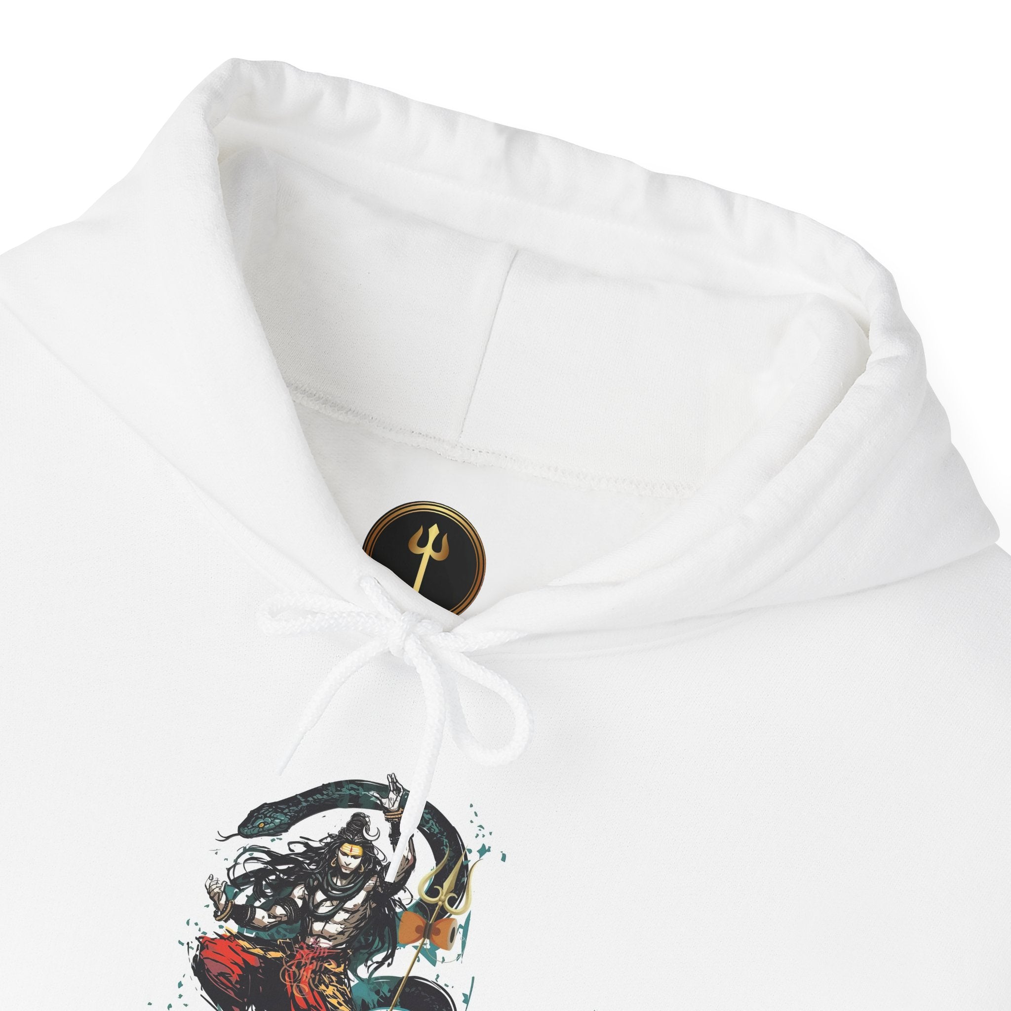 Shiva Movement White Pullover Hoodie