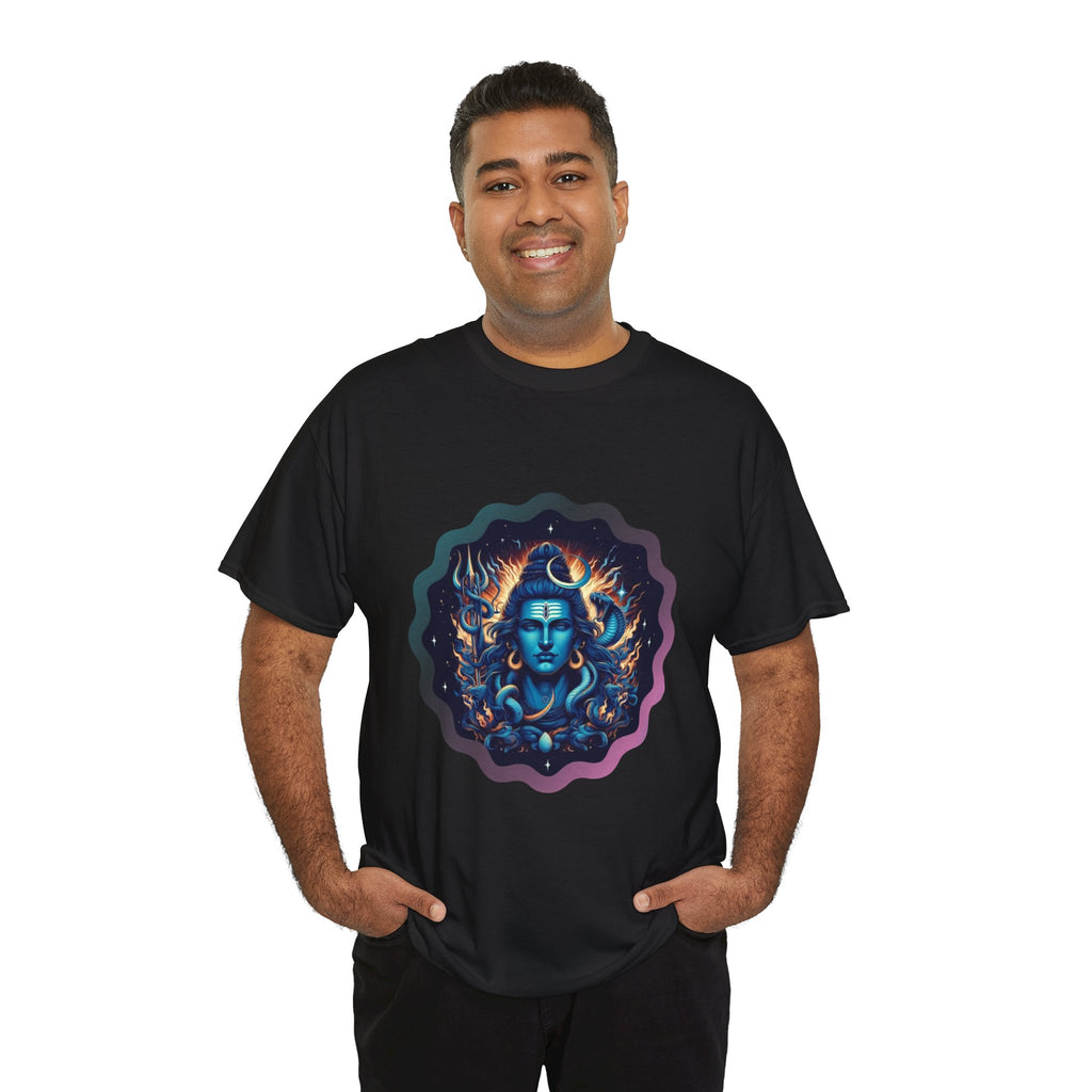 Lord Shiva Flame Graphic T-Shirt