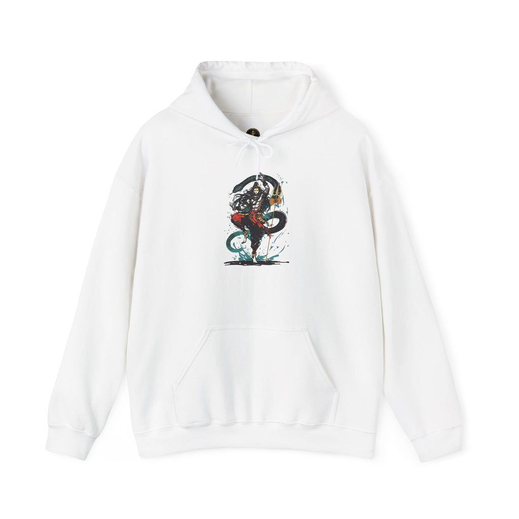 Shiva Movement White Pullover Hoodie