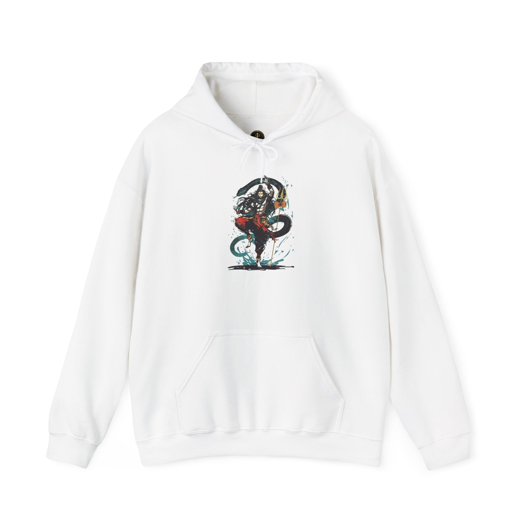 Shiva Movement White Pullover Hoodie