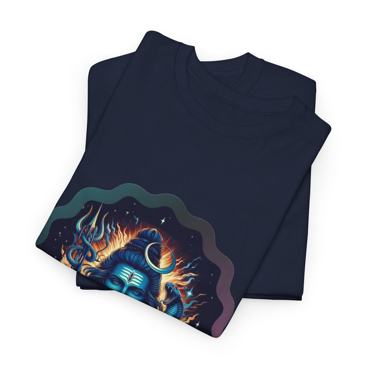 Lord Shiva Flame Graphic T-Shirt