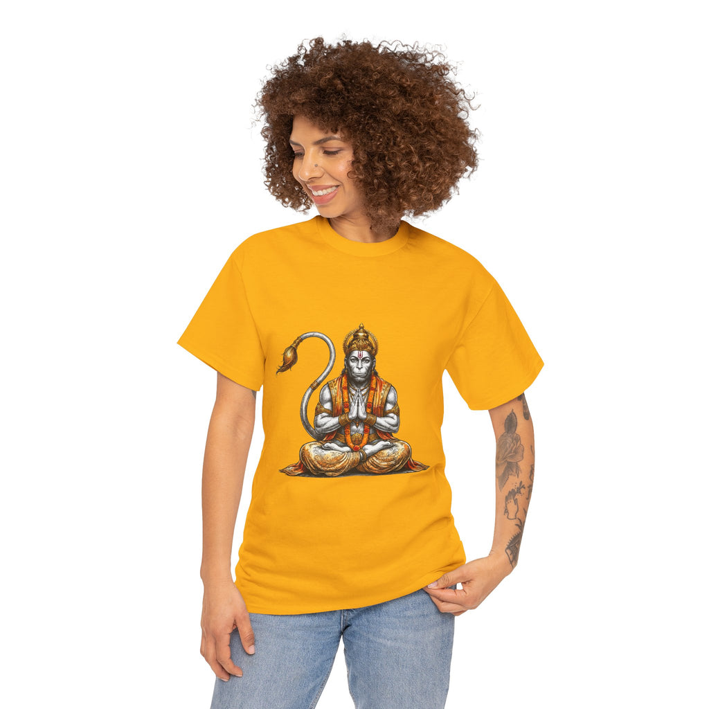 Hanuman Meditation T-Shirt – Inner Stillness & Spiritual Discipline Design