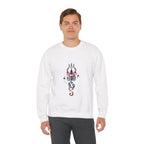 Shiva Trishul White Sweatshirt