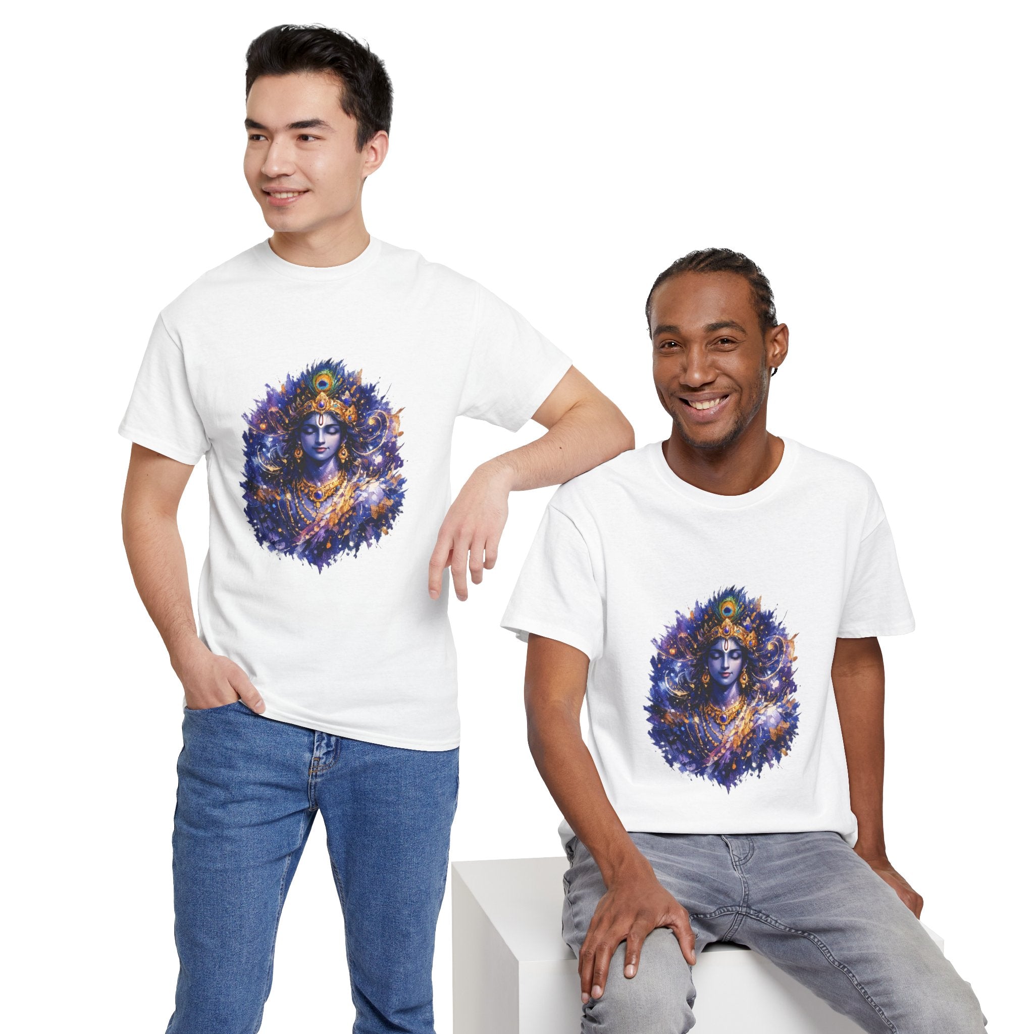 Krishna Cosmic T-Shirt – Vishvarupa Inspired Graphic Tee