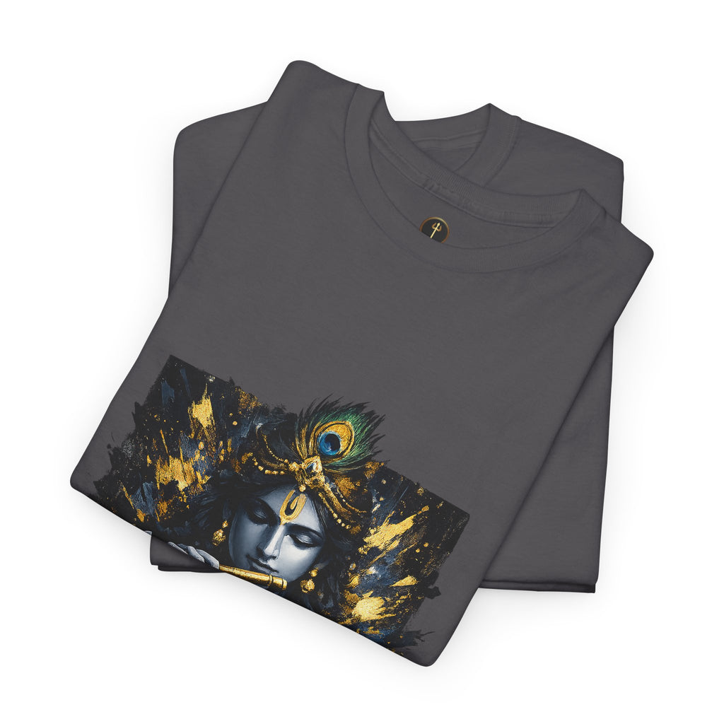 Krishna Black T-Shirt – Spiritual | Minimal Krishna