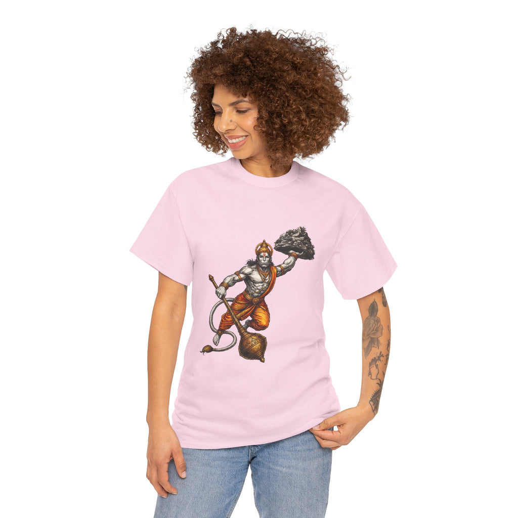 Hanuman Sanjeevani T-Shirt – Strength in Action & Devotion Design