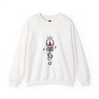 Shiva Trishul White Sweatshirt