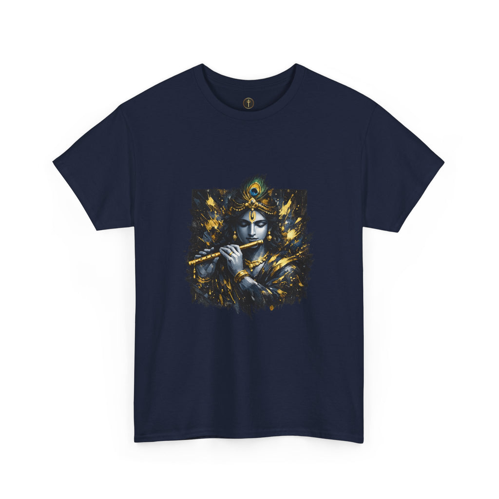 Krishna Black T-Shirt – Spiritual | Minimal Krishna