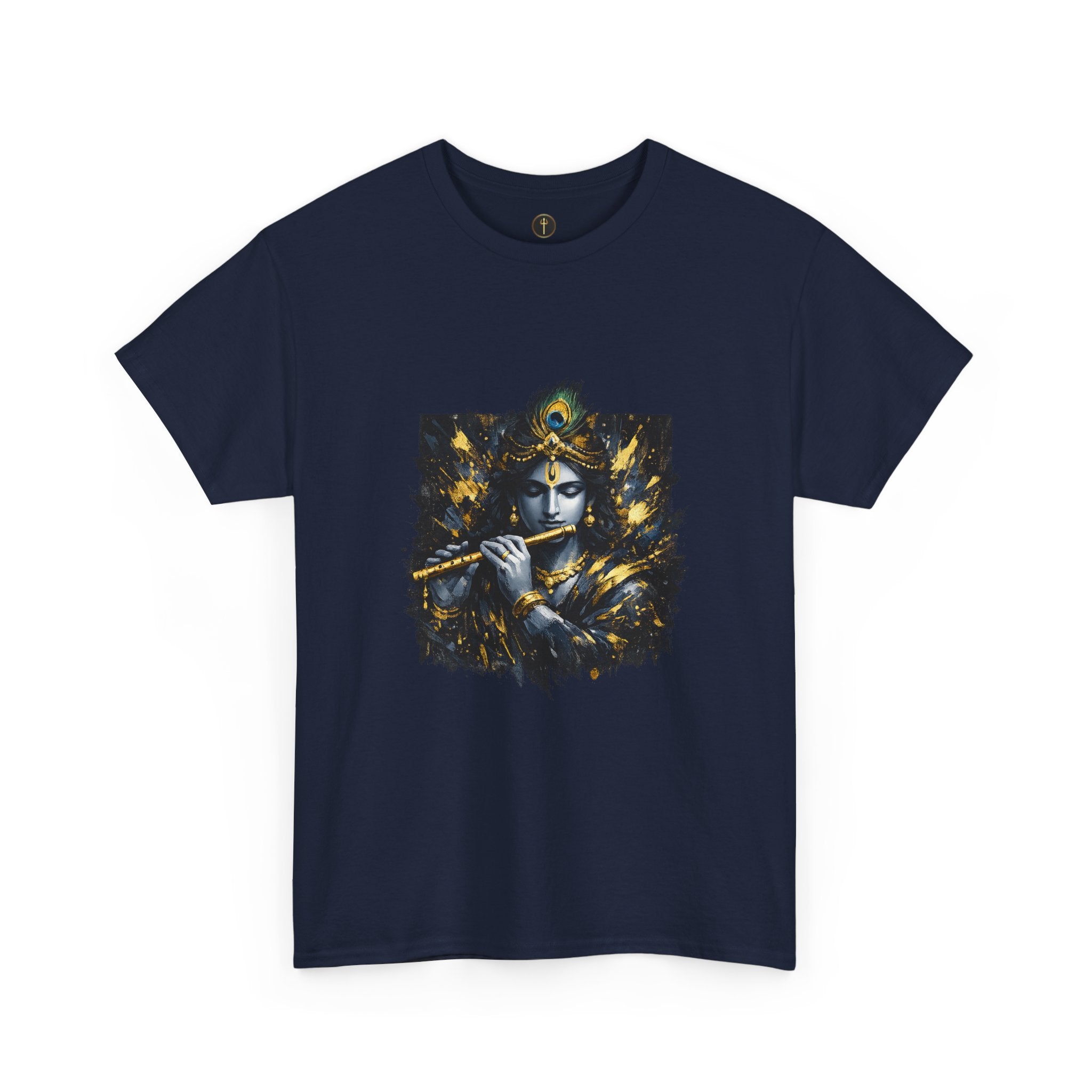 Krishna Black T-Shirt – Spiritual | Minimal Krishna