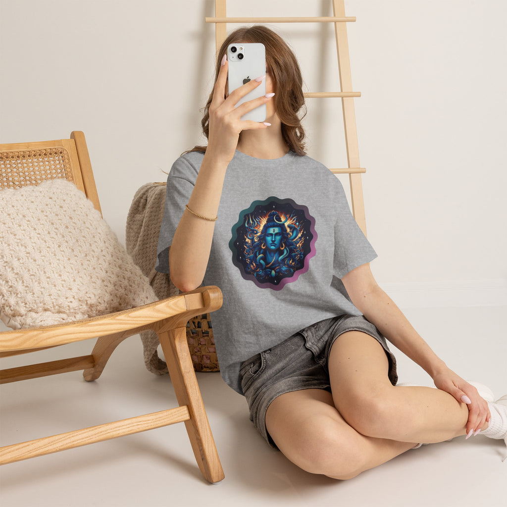 Lord Shiva Flame Graphic T-Shirt
