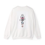 Shiva Trishul White Sweatshirt