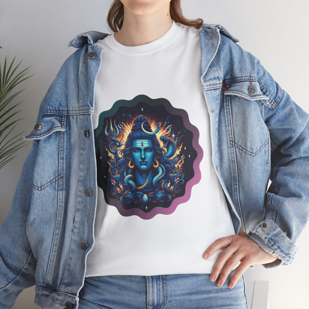 Lord Shiva Flame Graphic T-Shirt