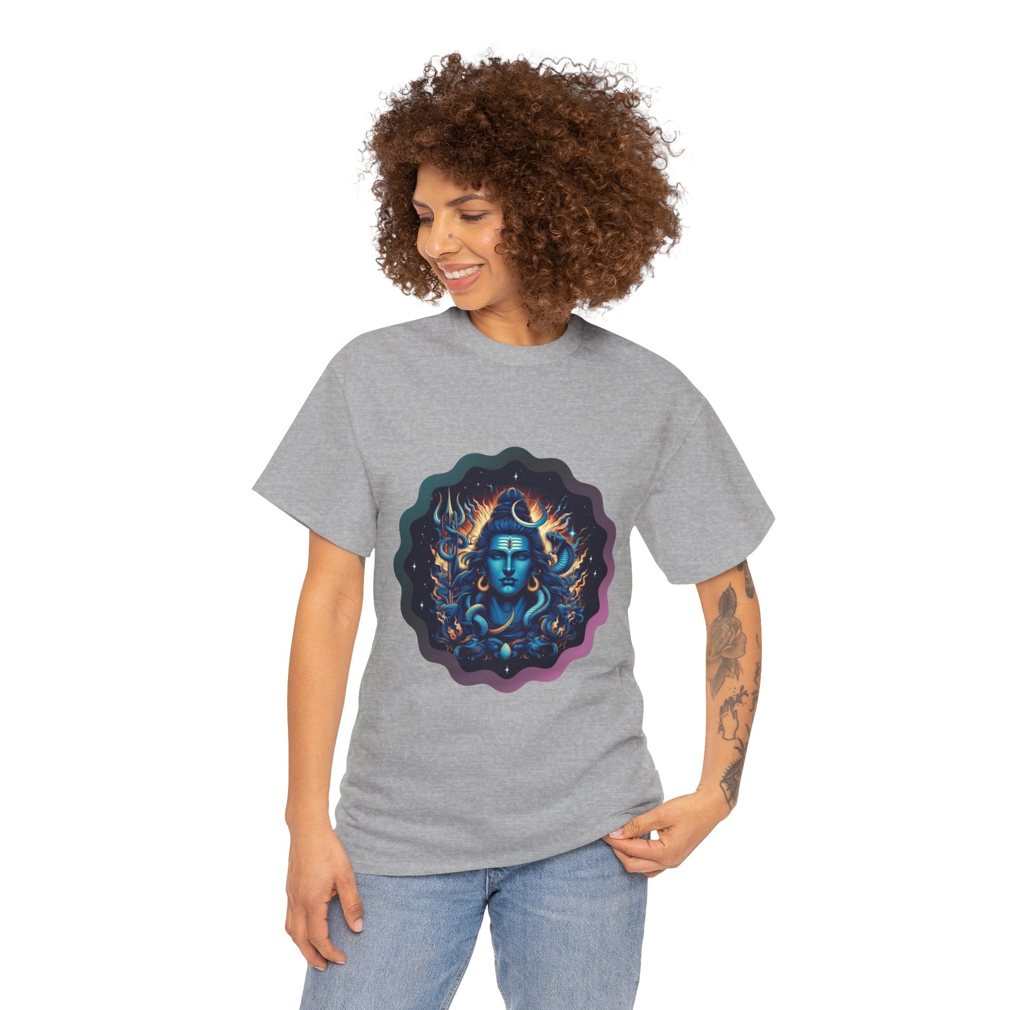 Lord Shiva Flame Graphic T-Shirt