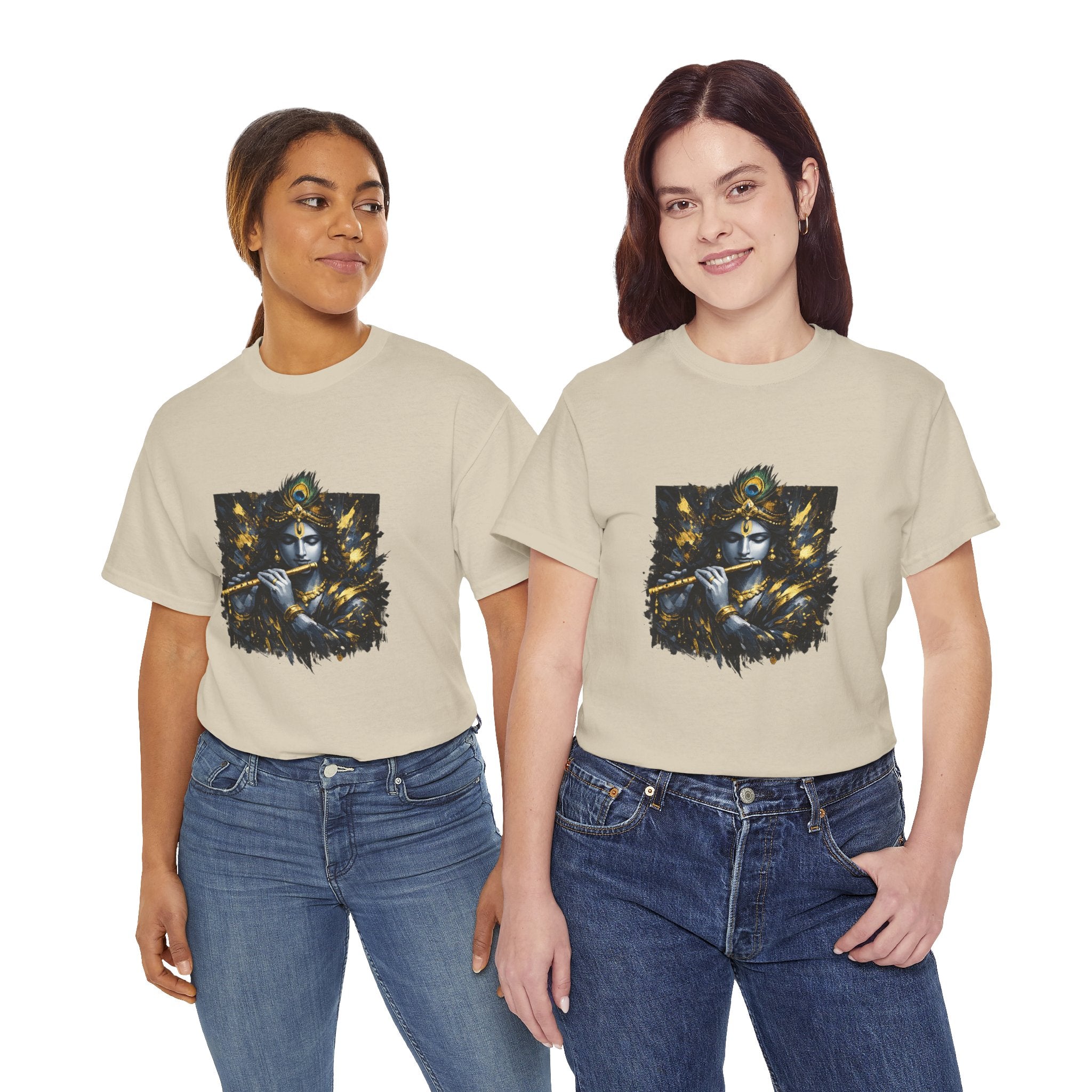 Krishna Black T-Shirt – Spiritual | Minimal Krishna
