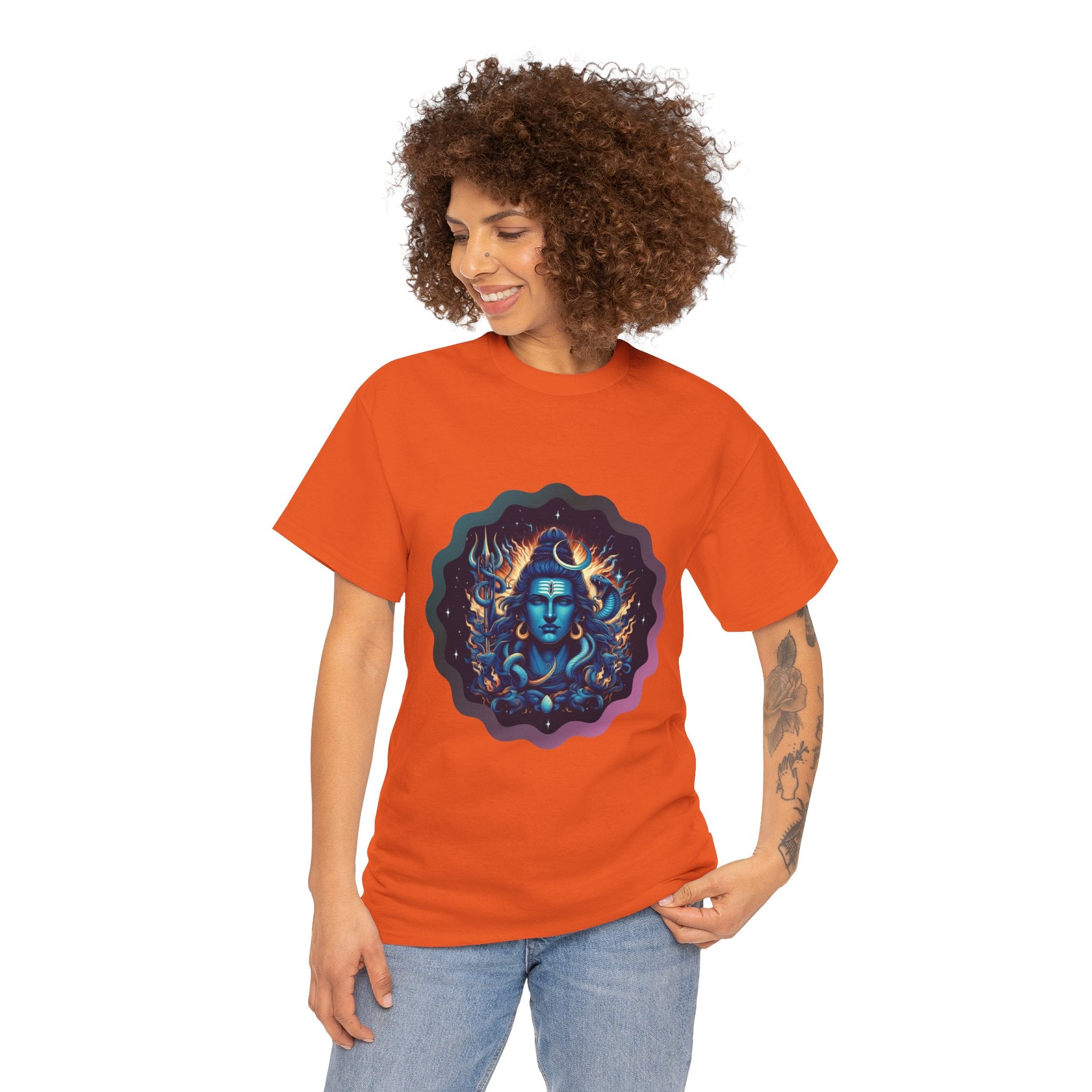 Lord Shiva Flame Graphic T-Shirt