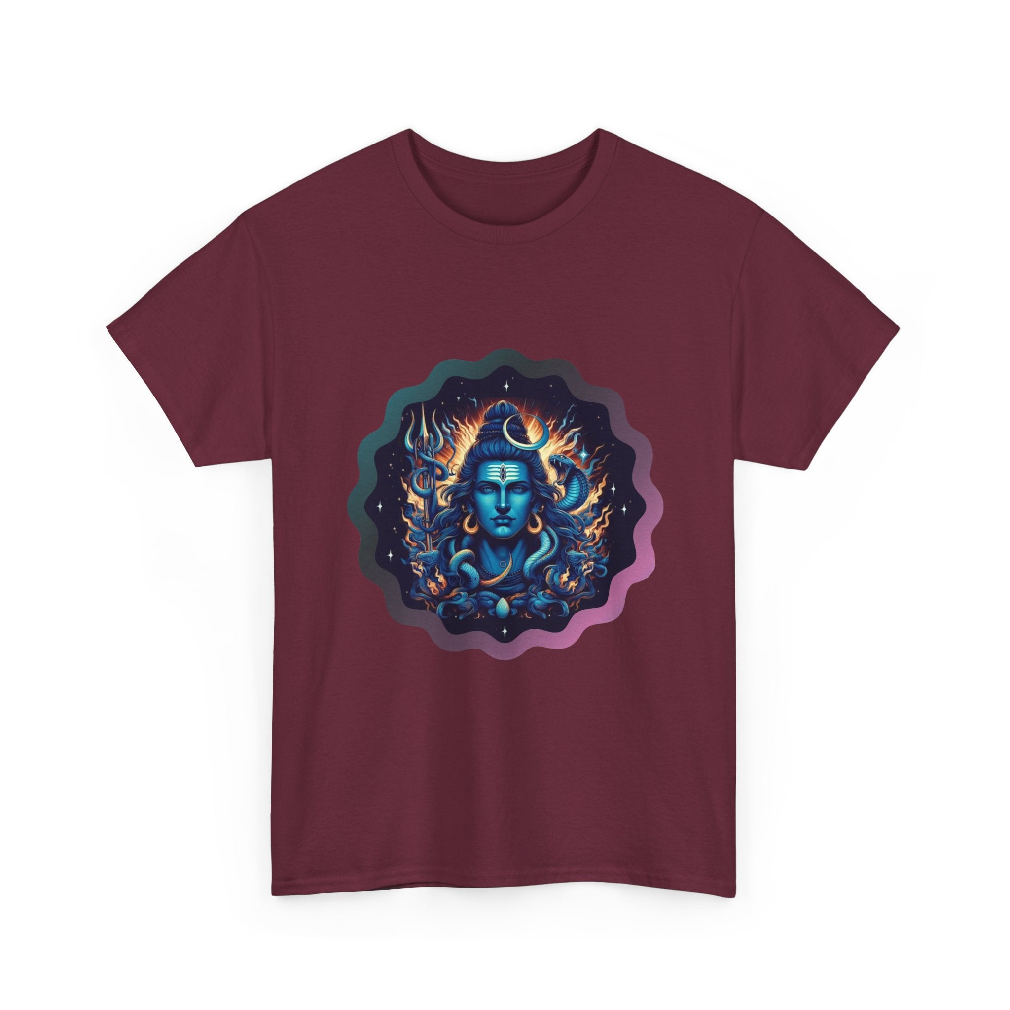 Lord Shiva Flame Graphic T-Shirt