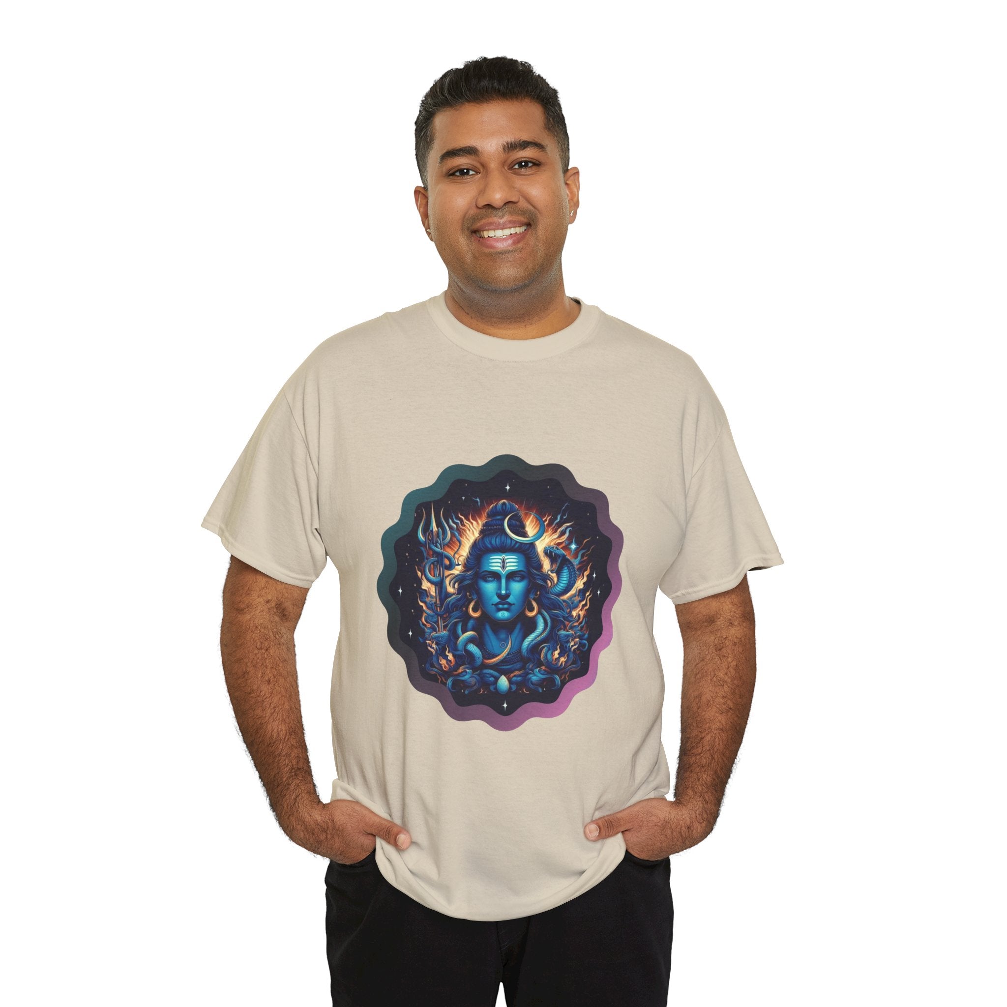 Lord Shiva Flame Graphic T-Shirt