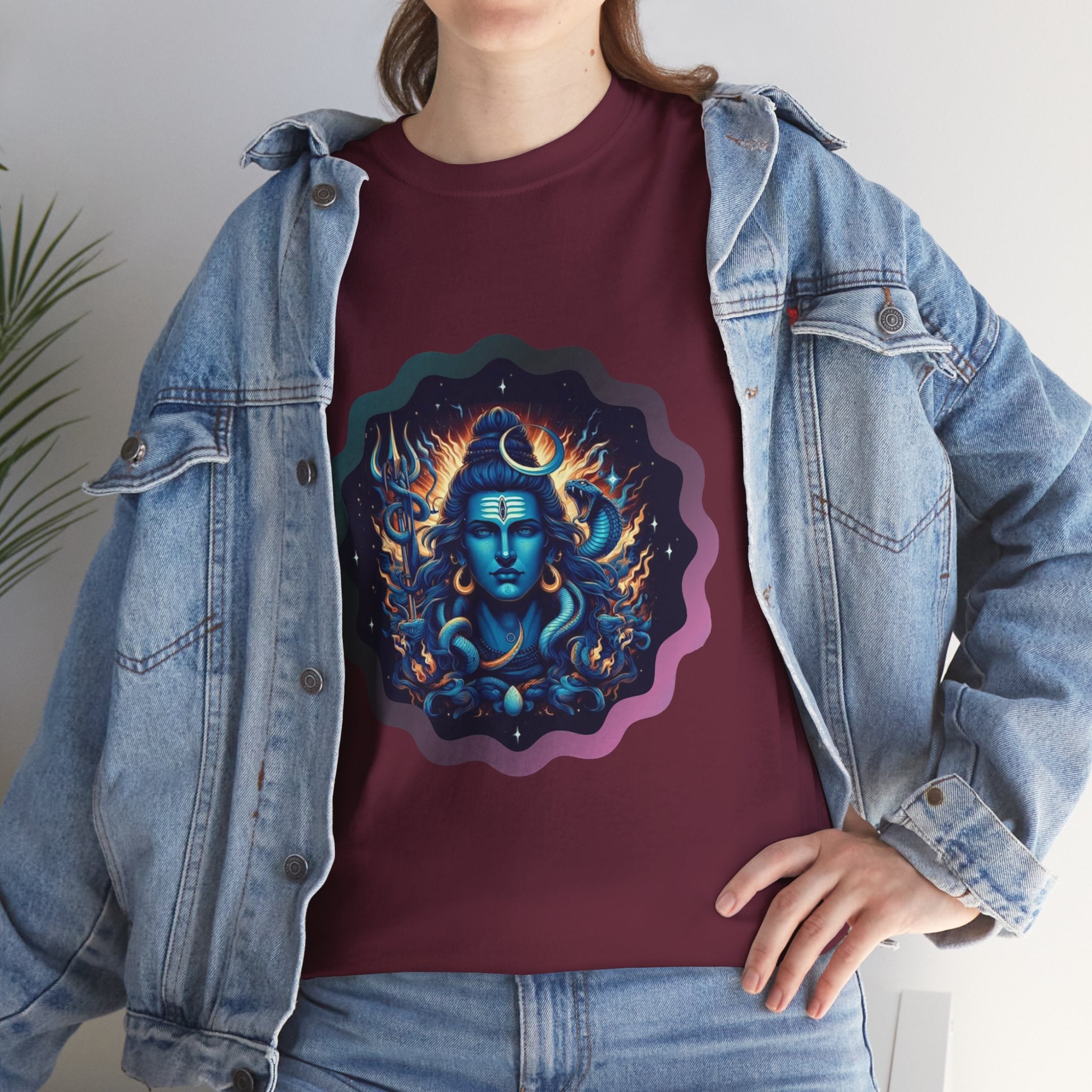 Lord Shiva Flame Graphic T-Shirt