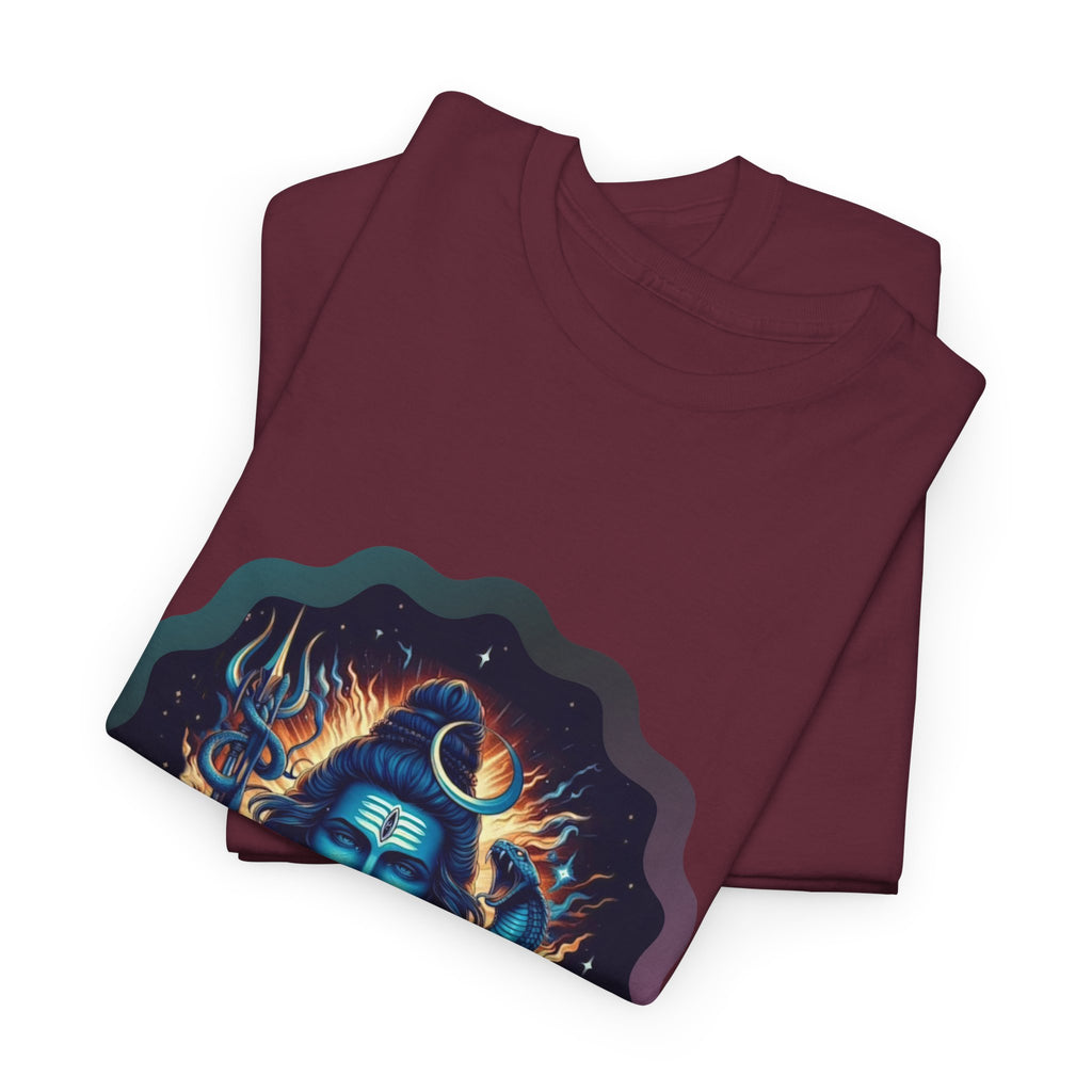 Lord Shiva Flame Graphic T-Shirt