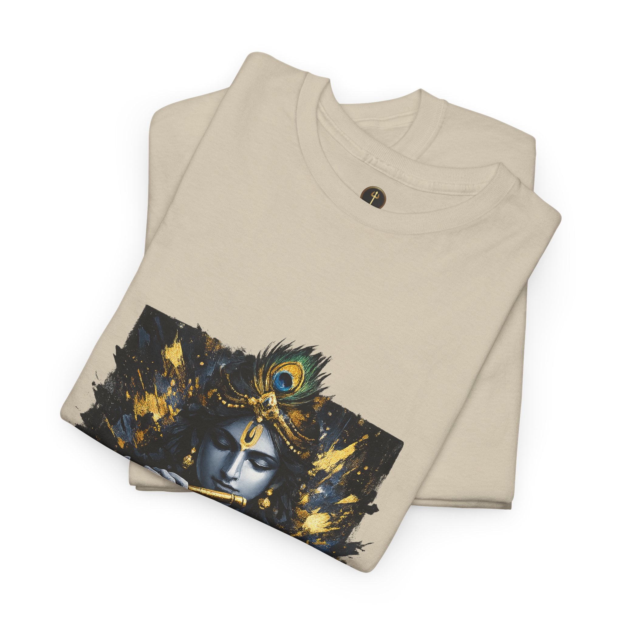 Krishna Black T-Shirt – Spiritual | Minimal Krishna